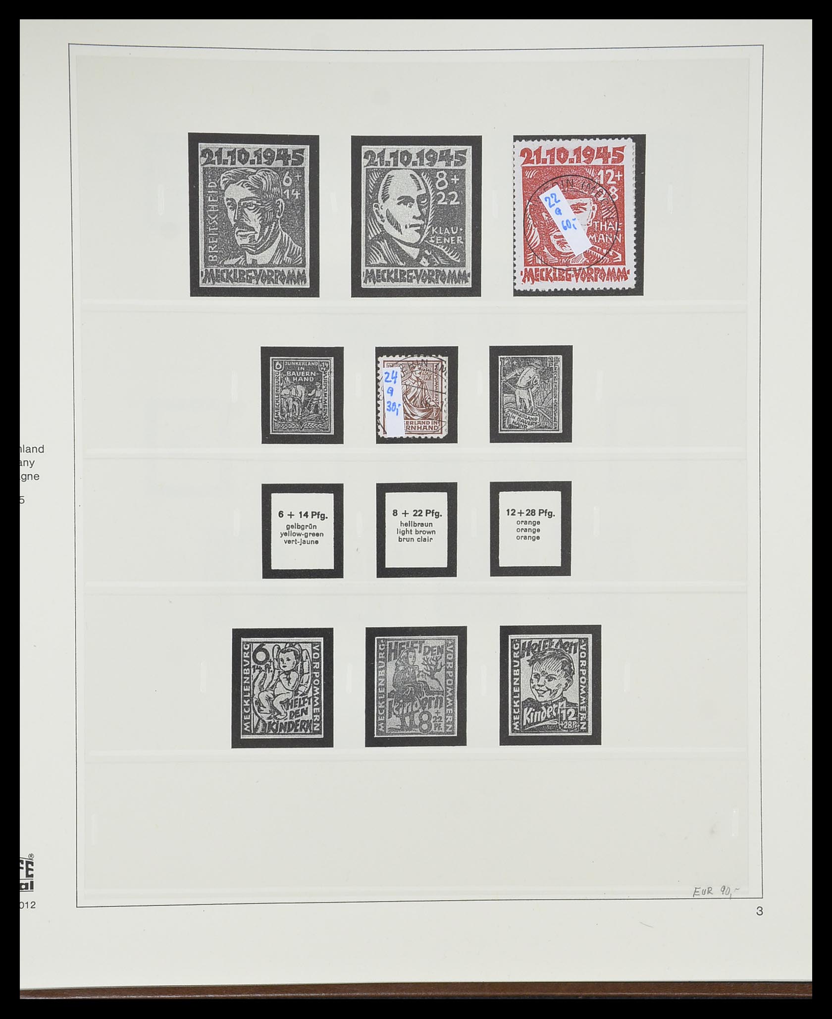33317 004 - Postzegelverzameling 33317 Sovjet Zone 1945-1949.