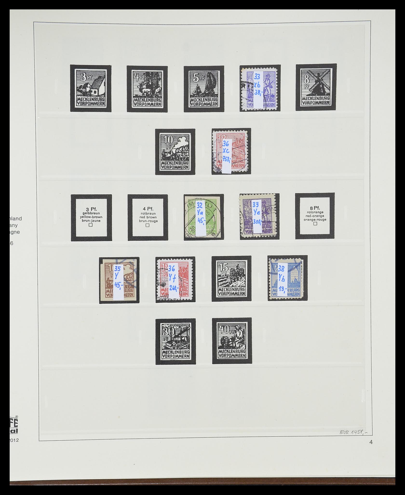 33317 005 - Postzegelverzameling 33317 Sovjet Zone 1945-1949.