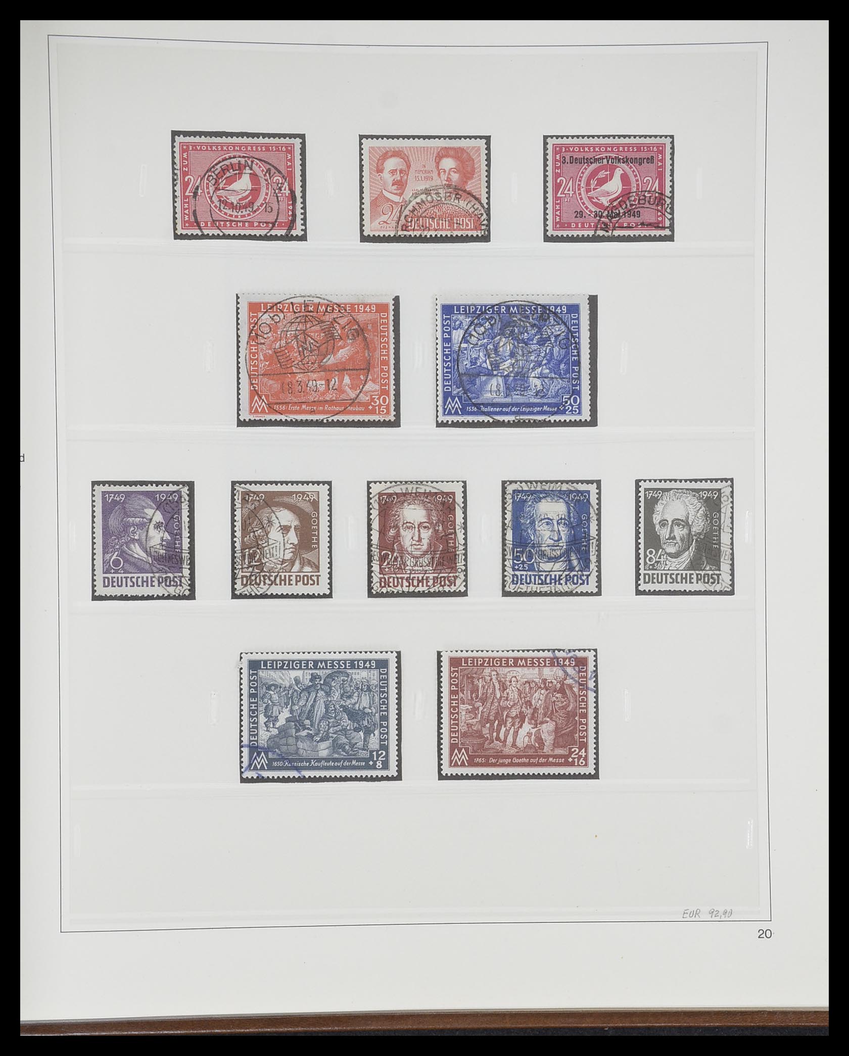 33317 020 - Postzegelverzameling 33317 Sovjet Zone 1945-1949.