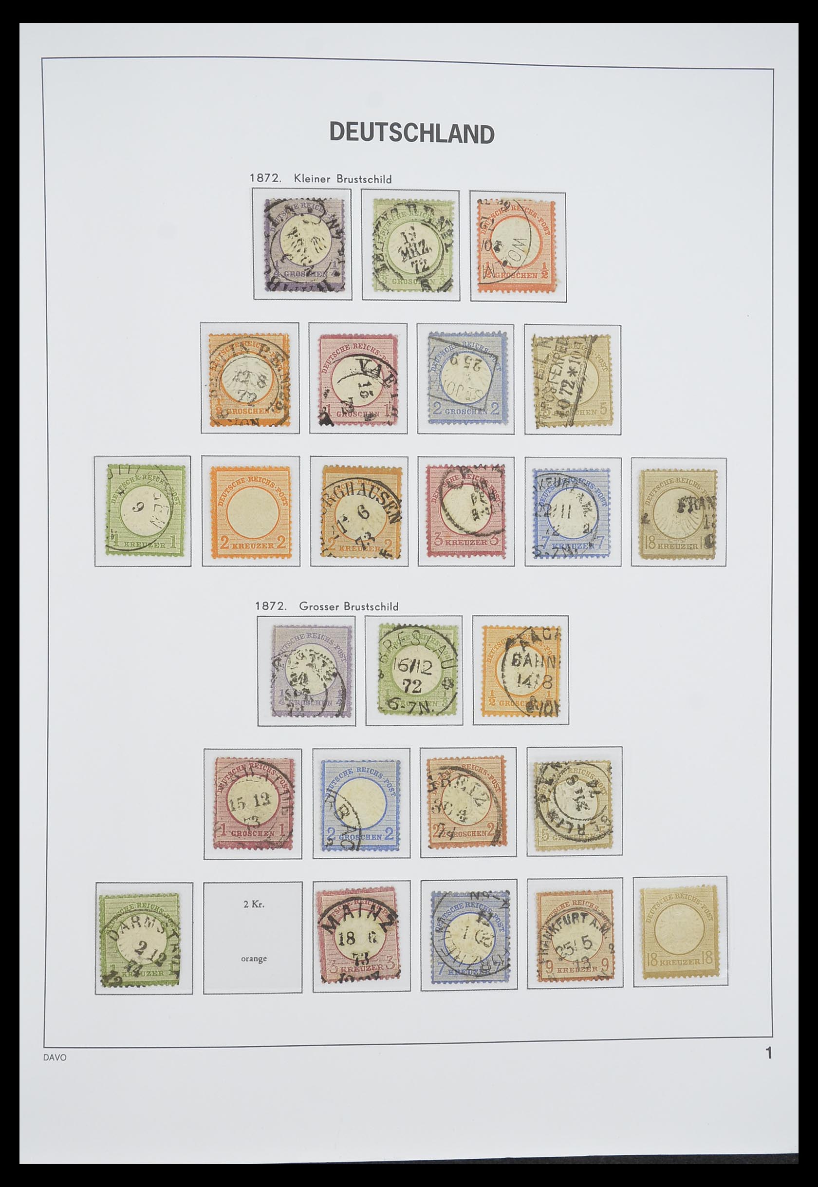 33318 001 - Postzegelverzameling 33318 Duitse Rijk 1872-1945.