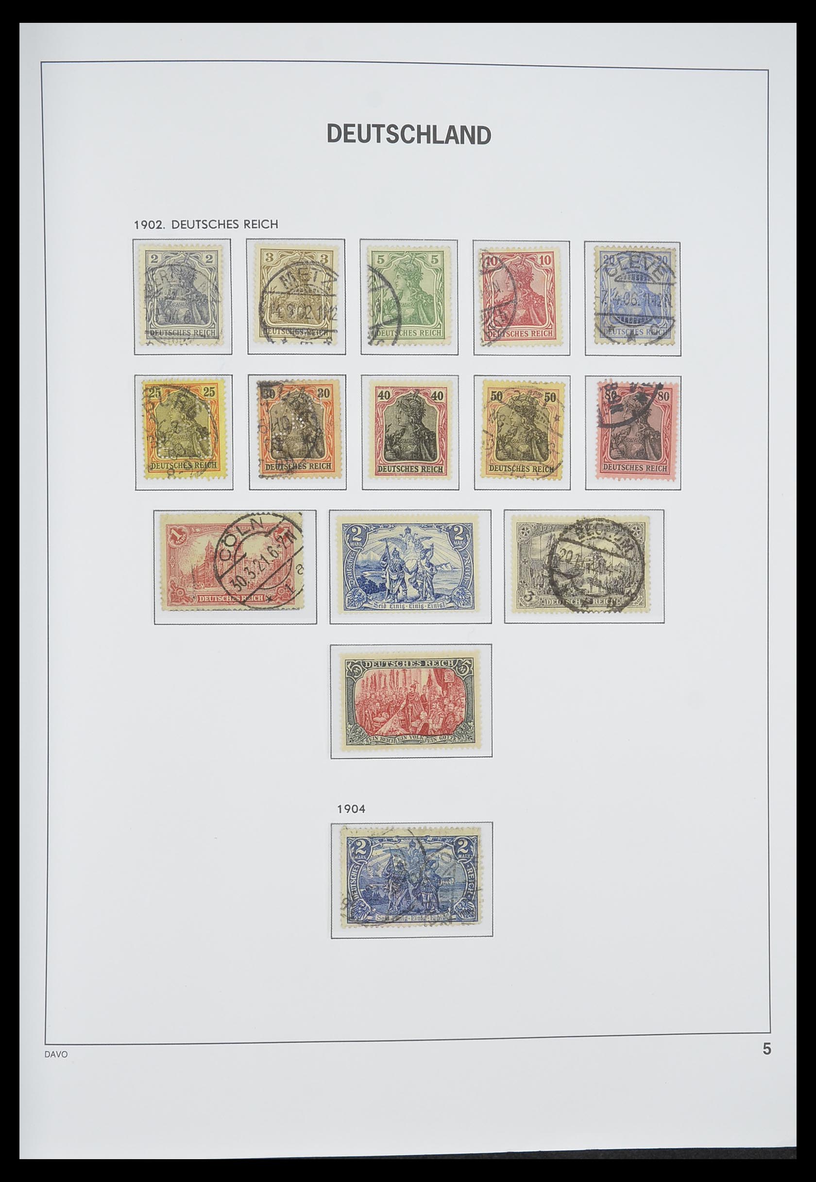 33318 005 - Postzegelverzameling 33318 Duitse Rijk 1872-1945.
