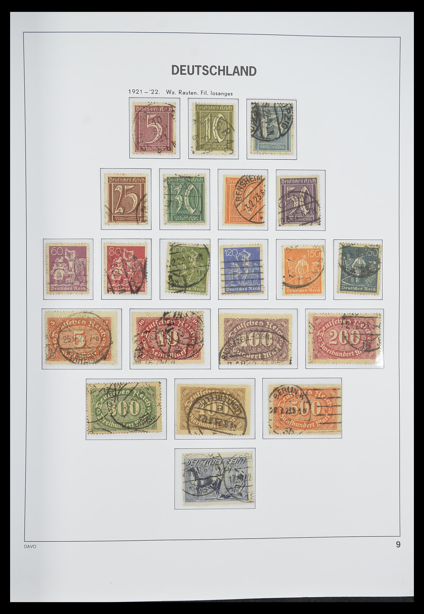33318 010 - Stamp collection 33318 German Reich 1872-1945.
