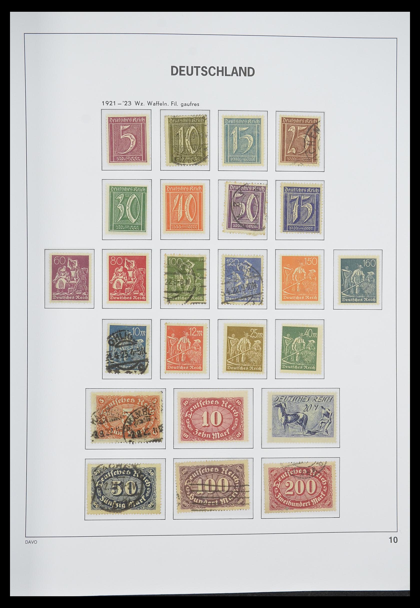 33318 011 - Stamp collection 33318 German Reich 1872-1945.