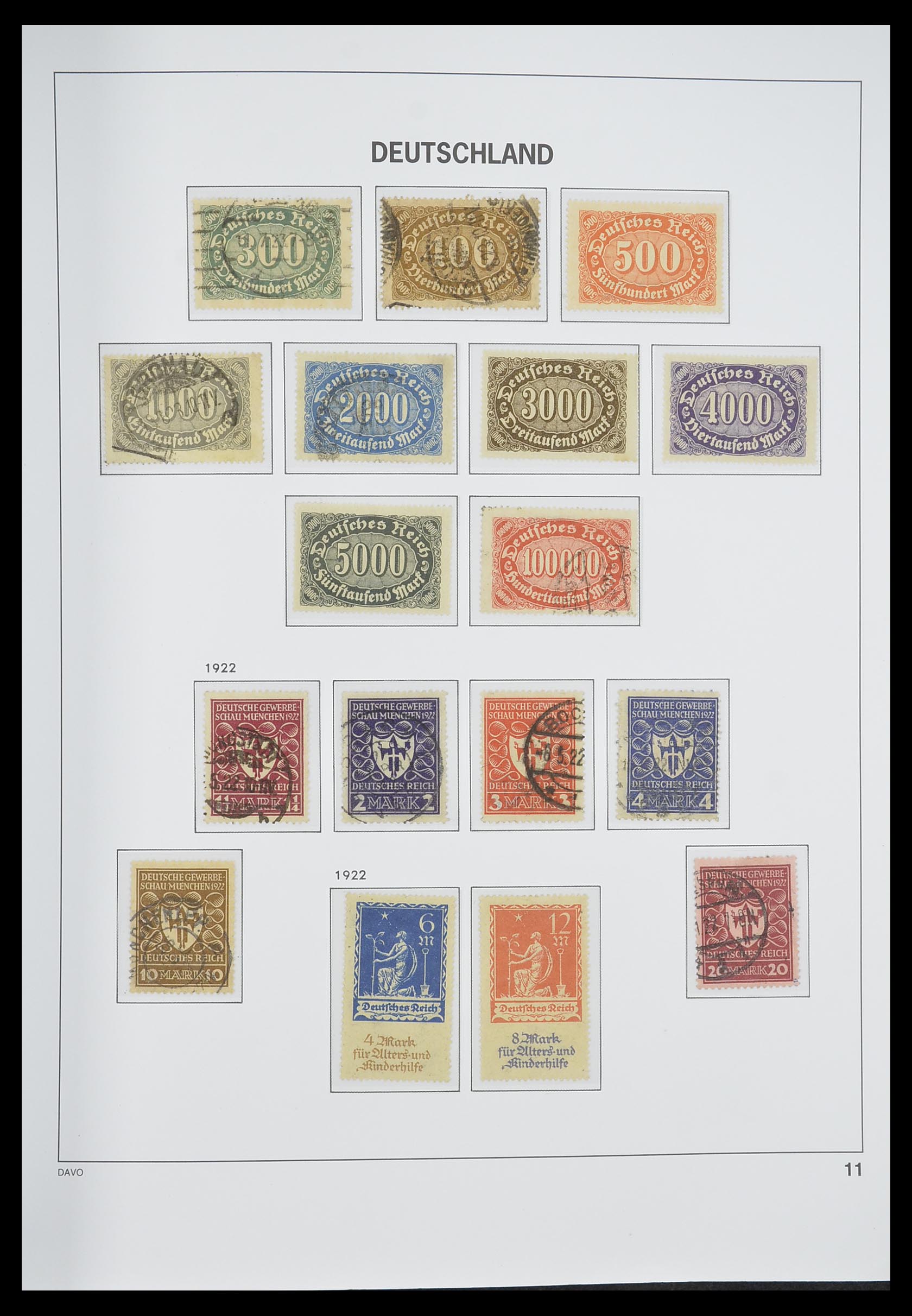 33318 012 - Postzegelverzameling 33318 Duitse Rijk 1872-1945.