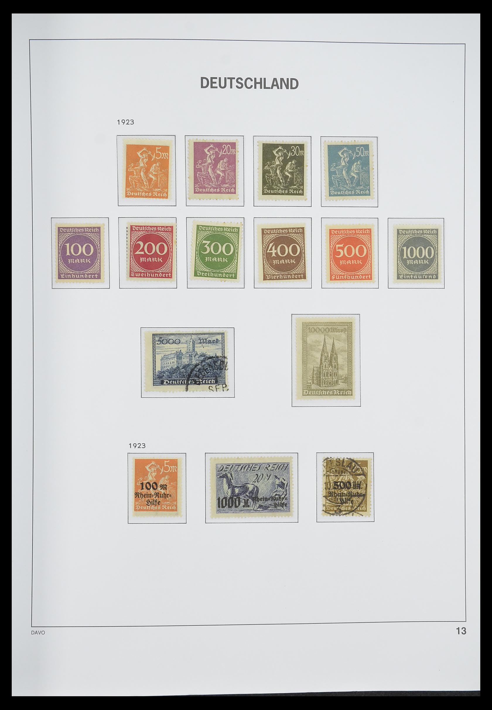 33318 014 - Stamp collection 33318 German Reich 1872-1945.