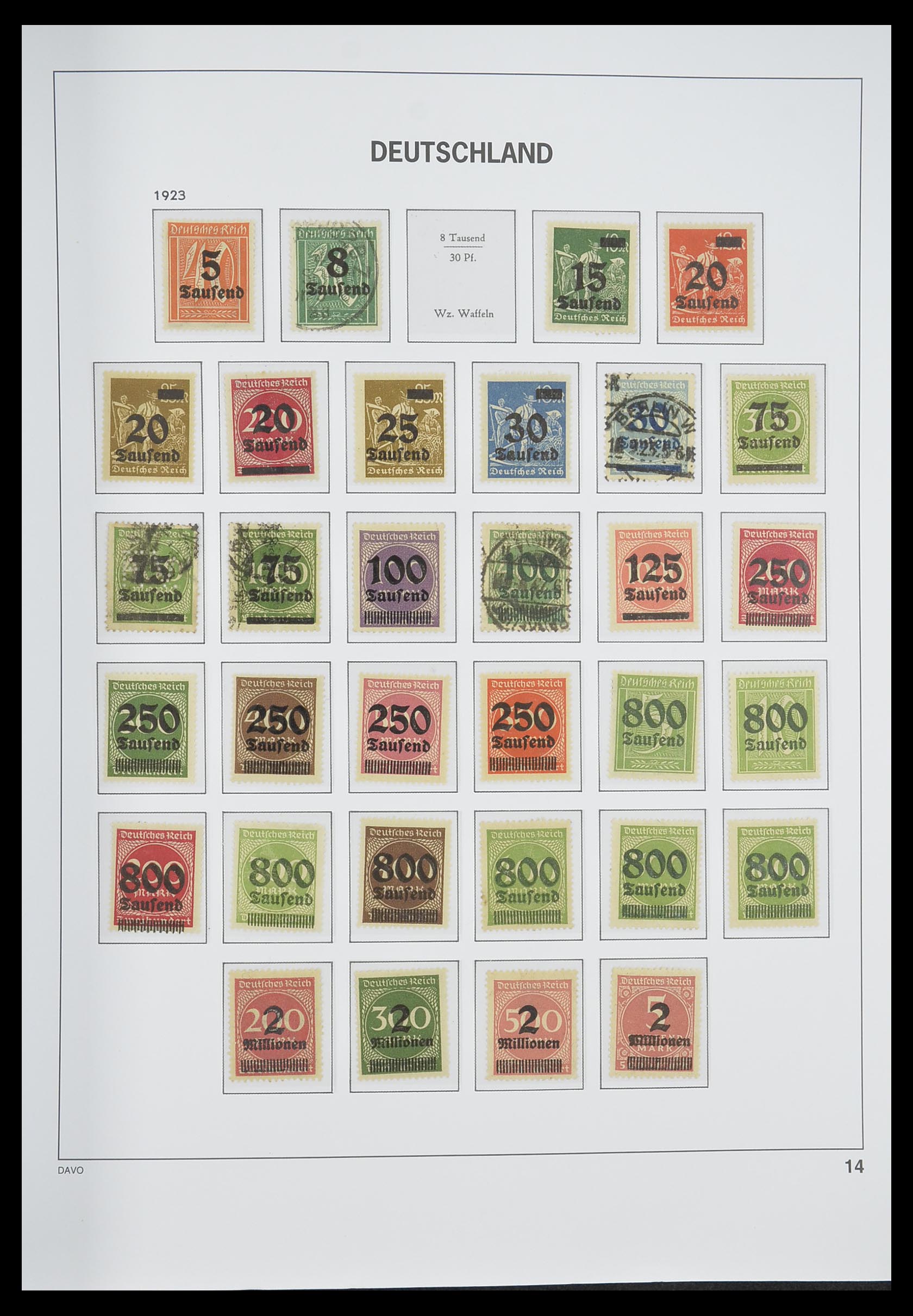 33318 015 - Stamp collection 33318 German Reich 1872-1945.