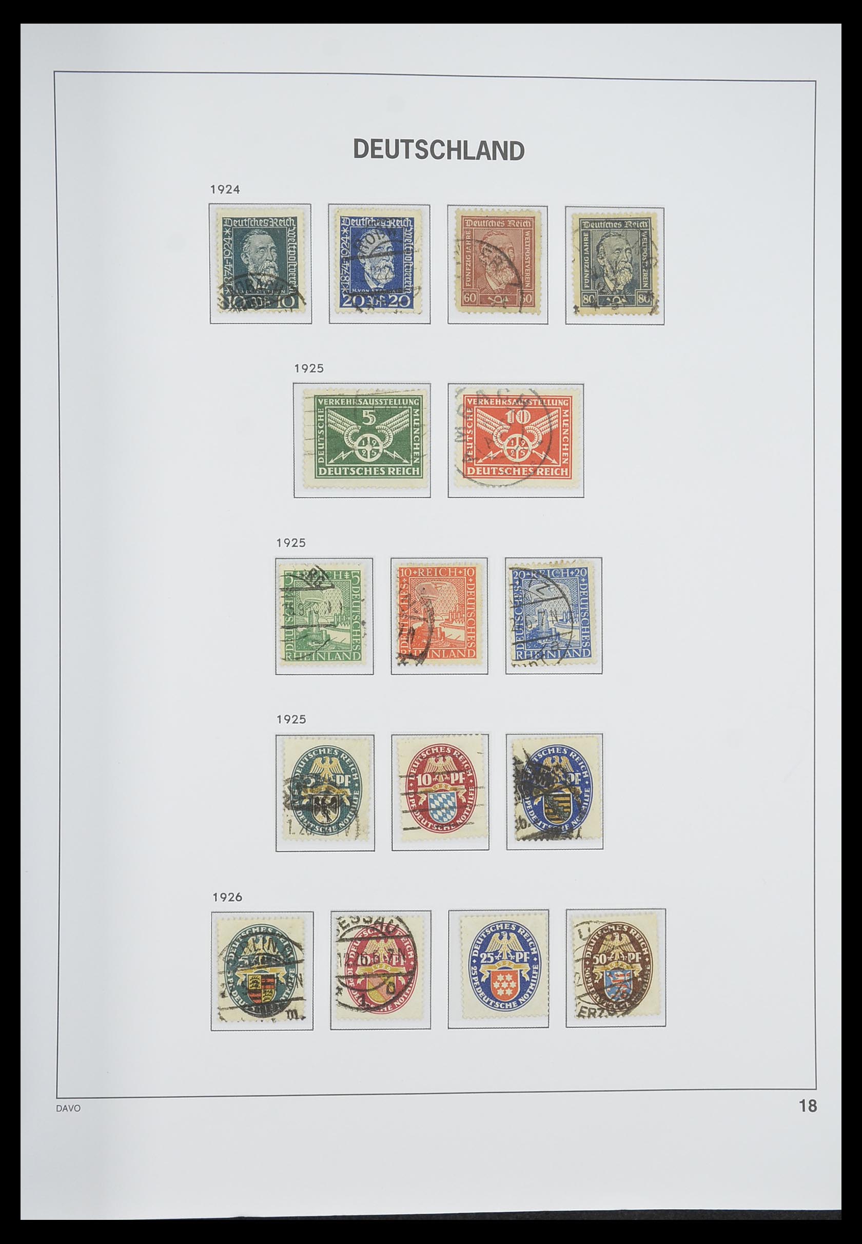 33318 019 - Stamp collection 33318 German Reich 1872-1945.