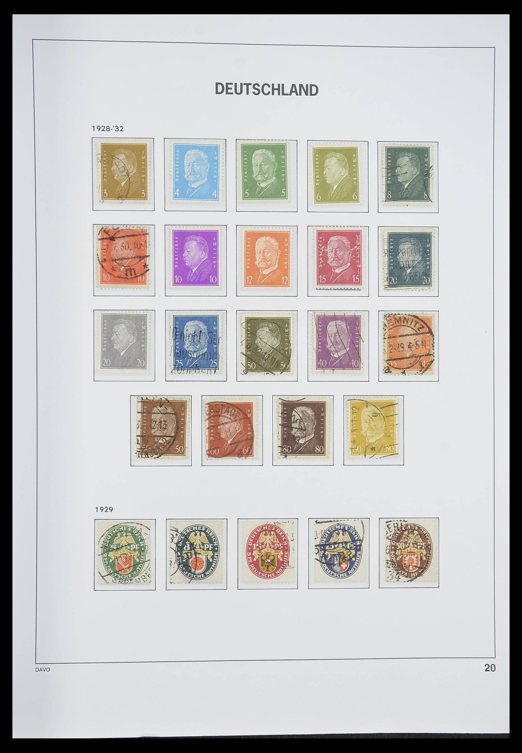 33318 021 - Stamp collection 33318 German Reich 1872-1945.