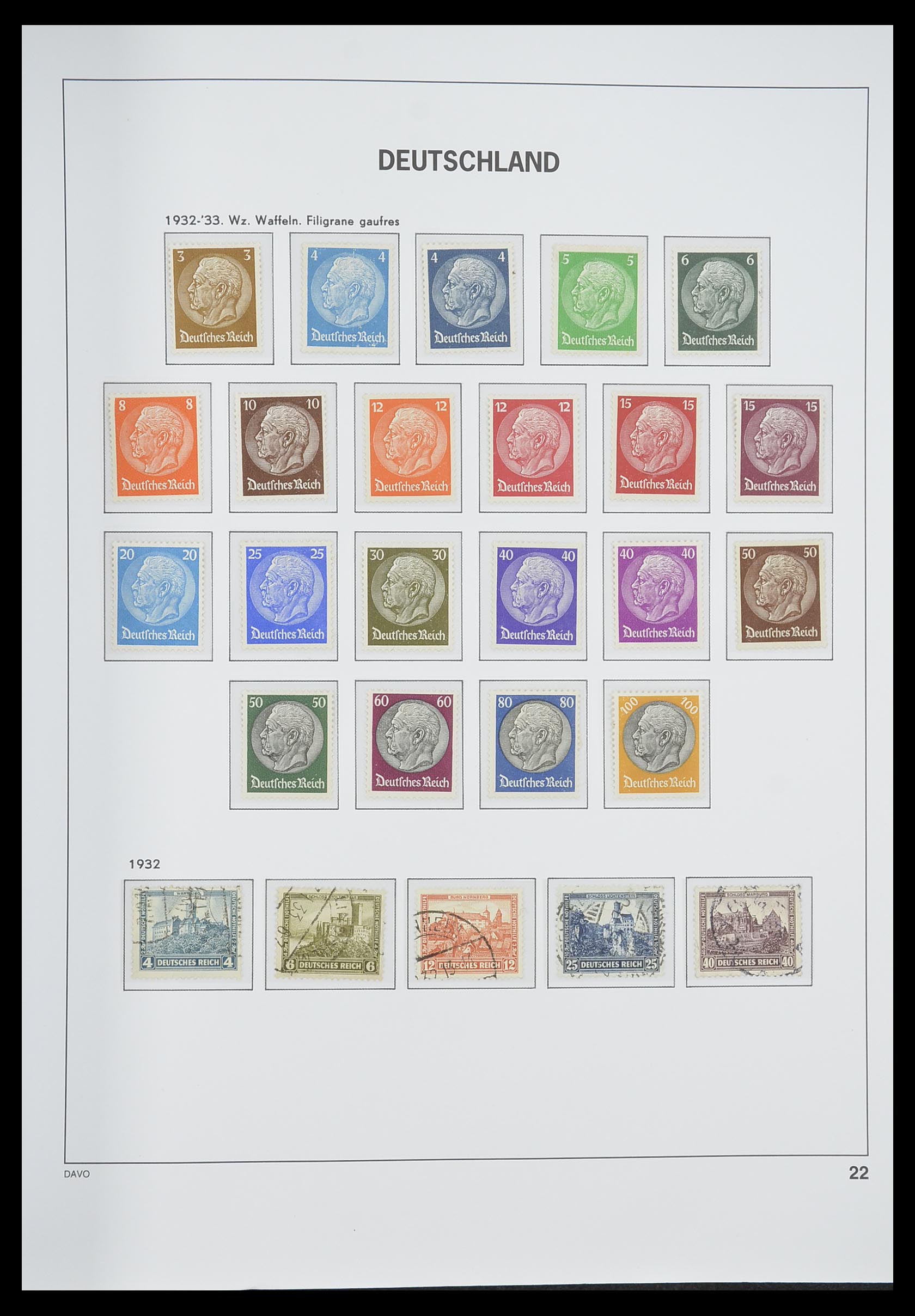33318 024 - Stamp collection 33318 German Reich 1872-1945.