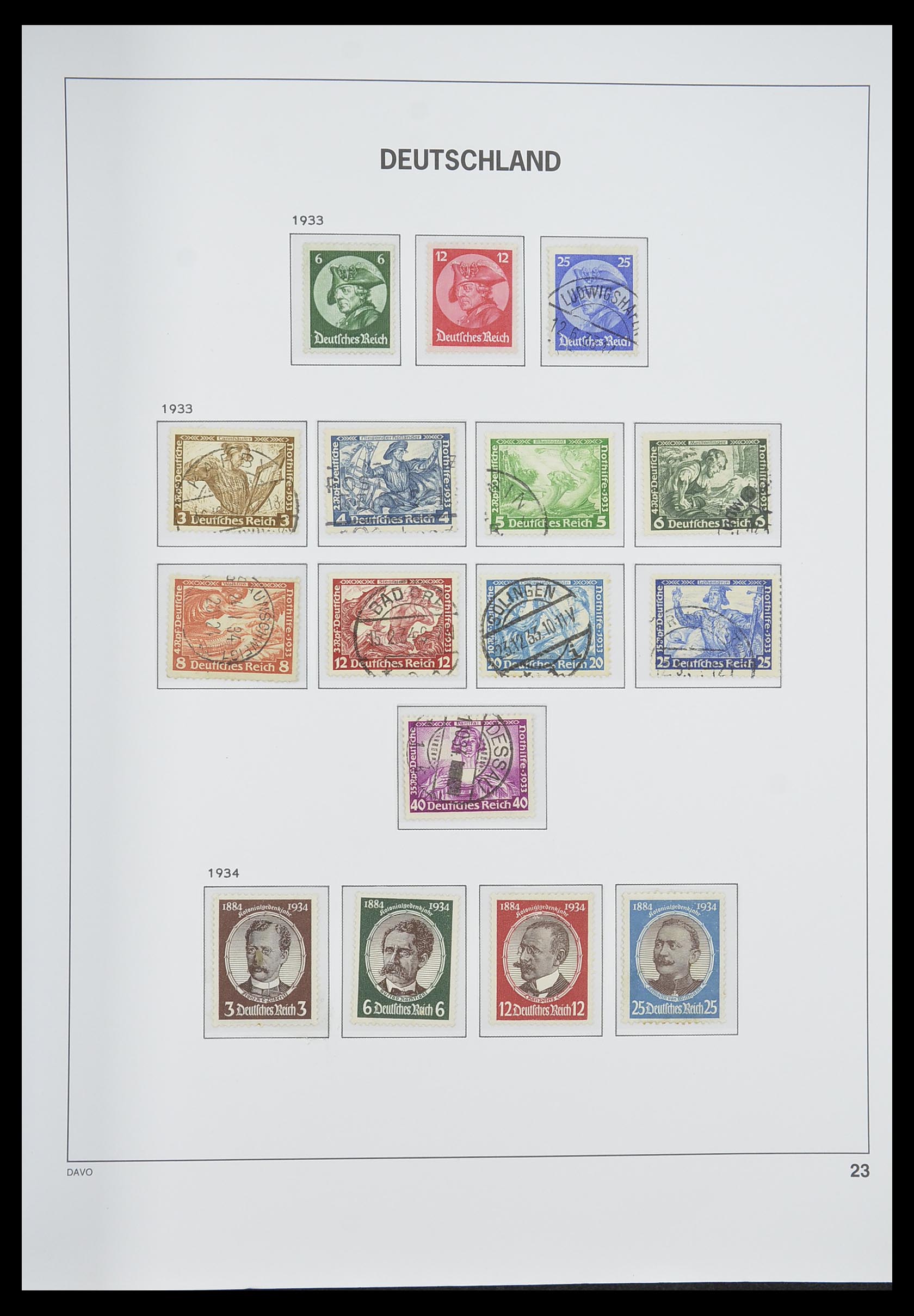 33318 025 - Stamp collection 33318 German Reich 1872-1945.