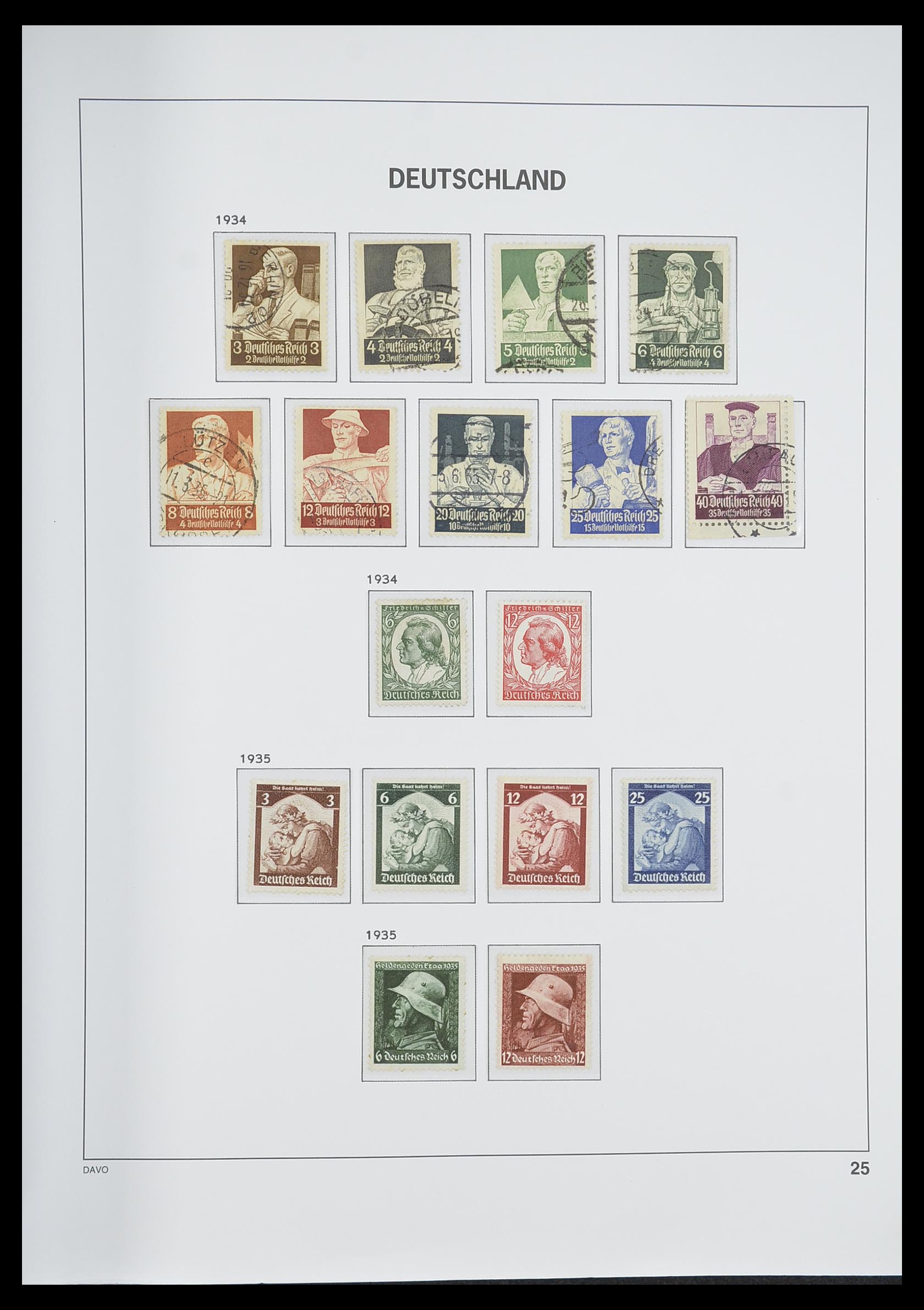 33318 028 - Postzegelverzameling 33318 Duitse Rijk 1872-1945.
