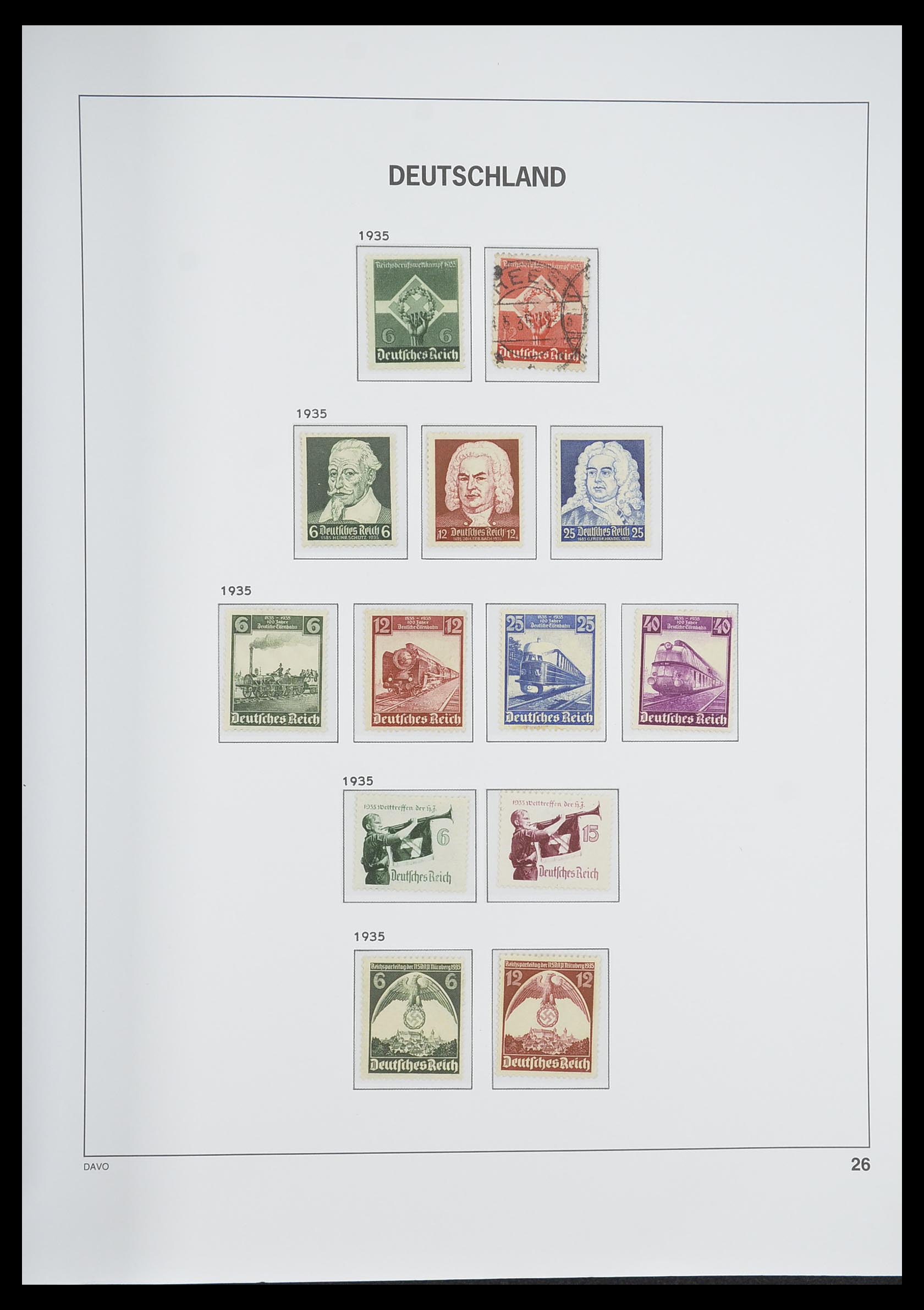 33318 029 - Postzegelverzameling 33318 Duitse Rijk 1872-1945.