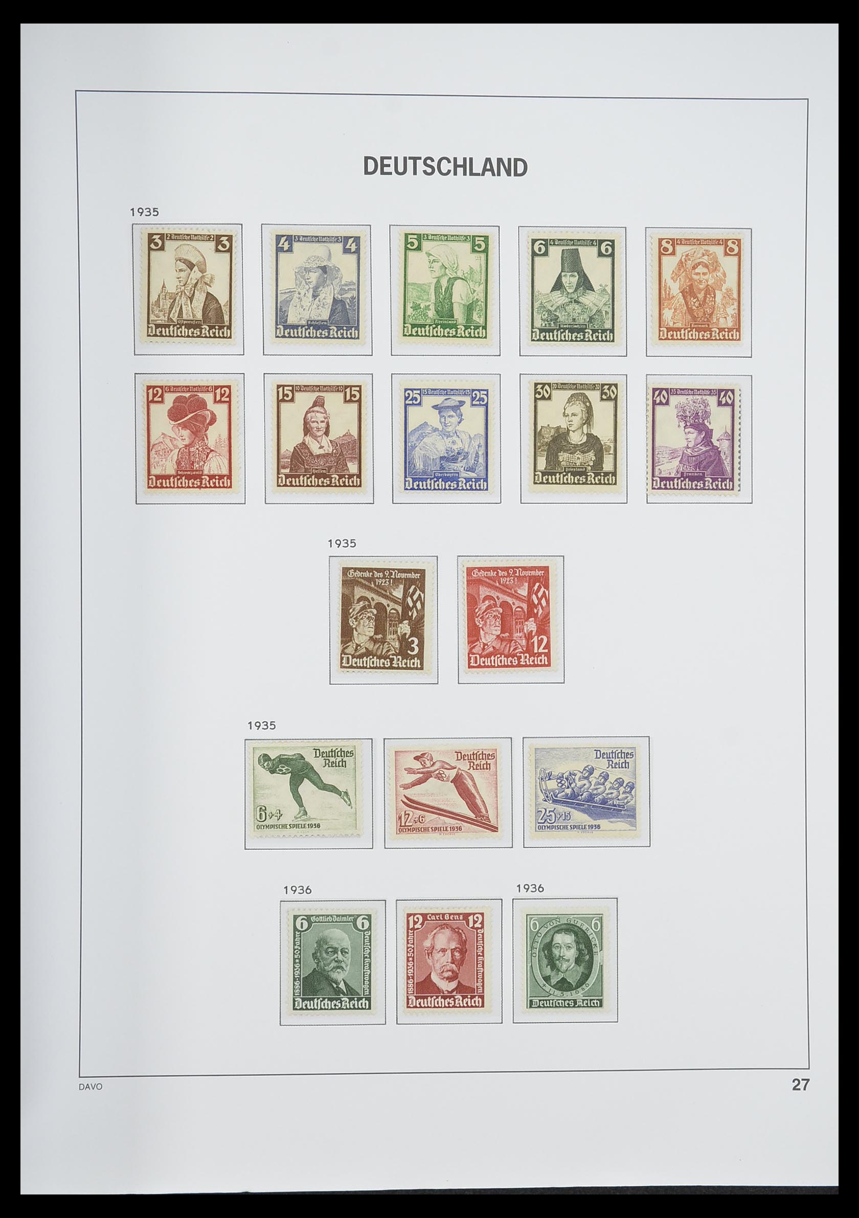 33318 031 - Postzegelverzameling 33318 Duitse Rijk 1872-1945.