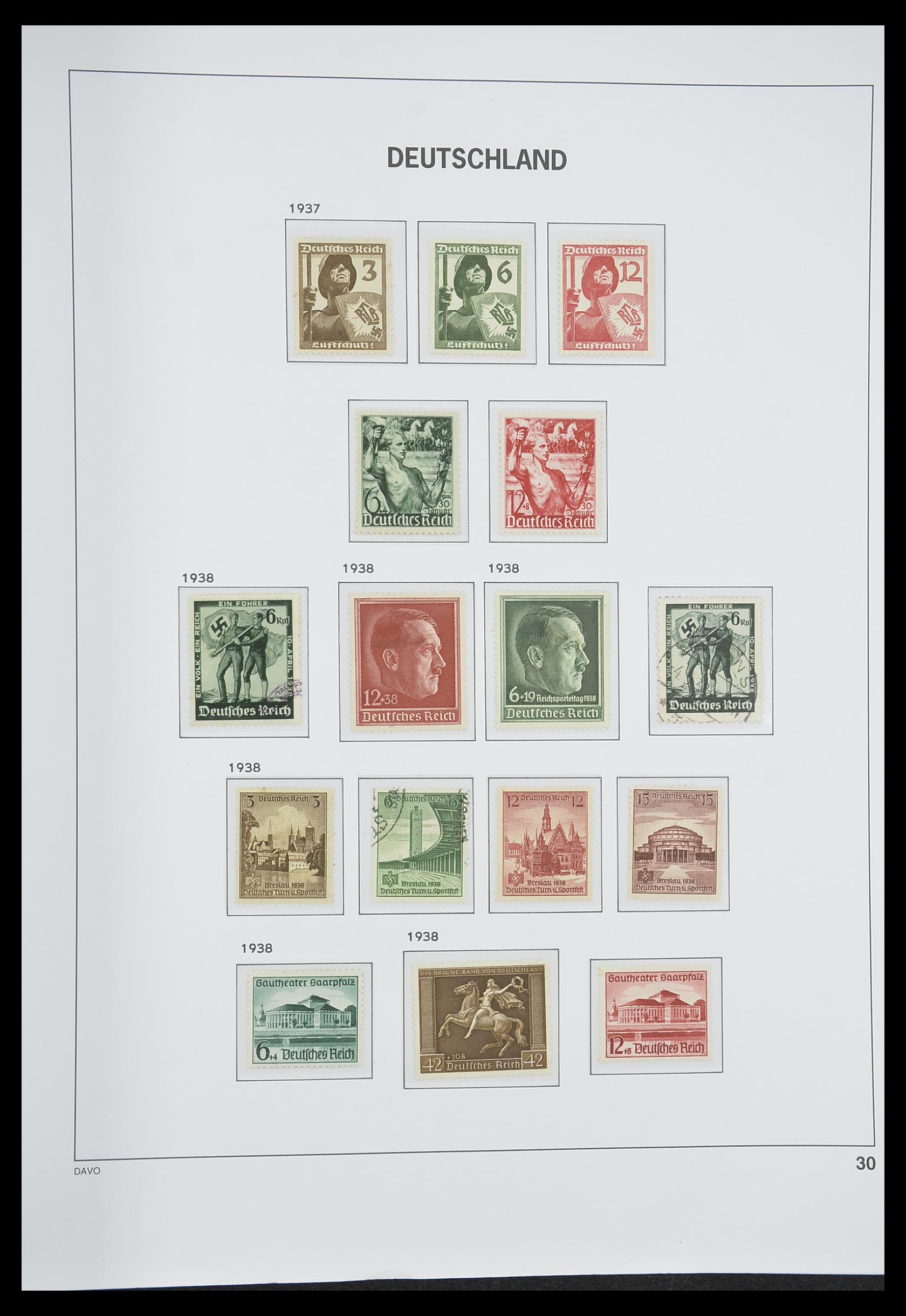 33318 038 - Postzegelverzameling 33318 Duitse Rijk 1872-1945.