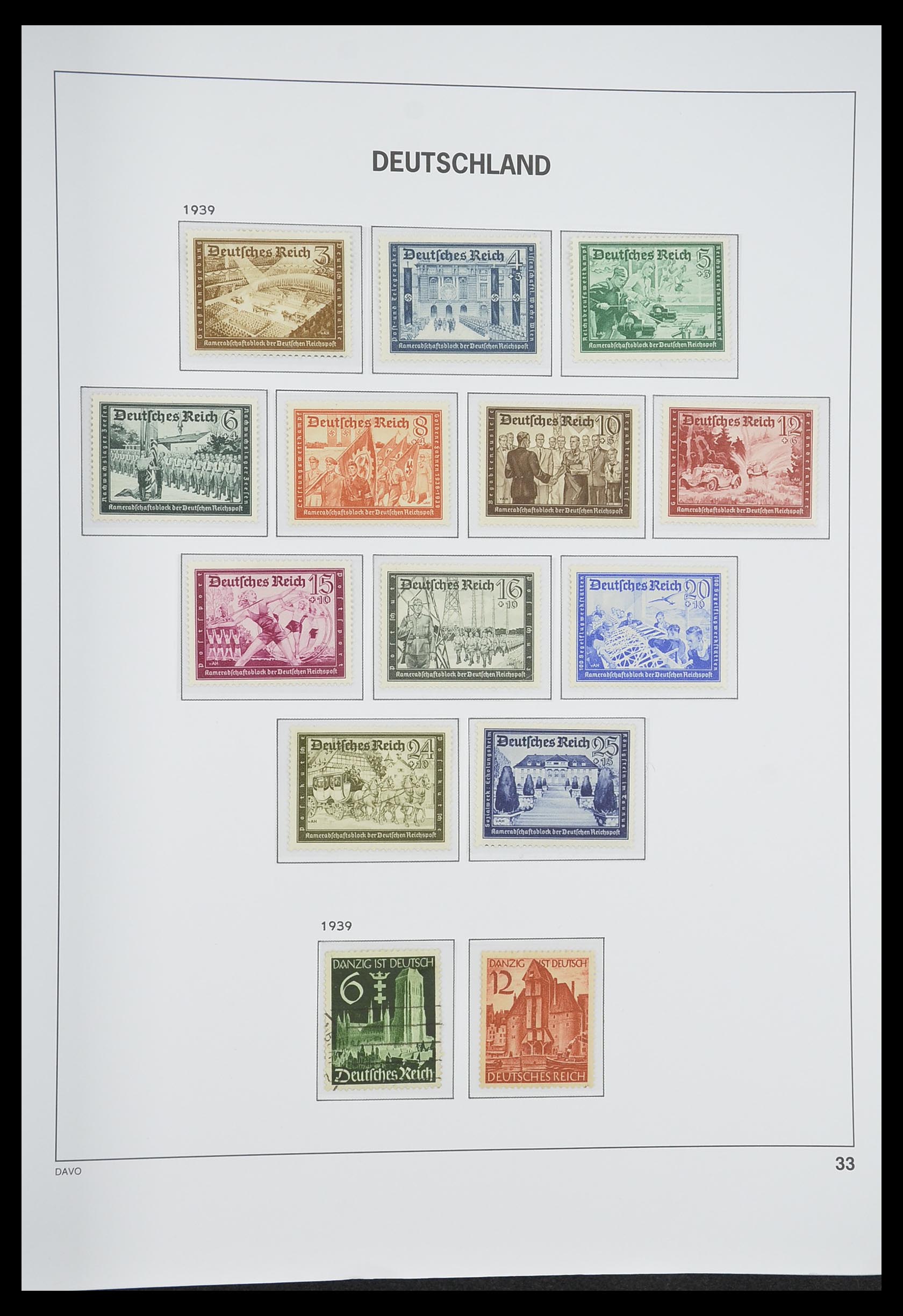 33318 041 - Postzegelverzameling 33318 Duitse Rijk 1872-1945.