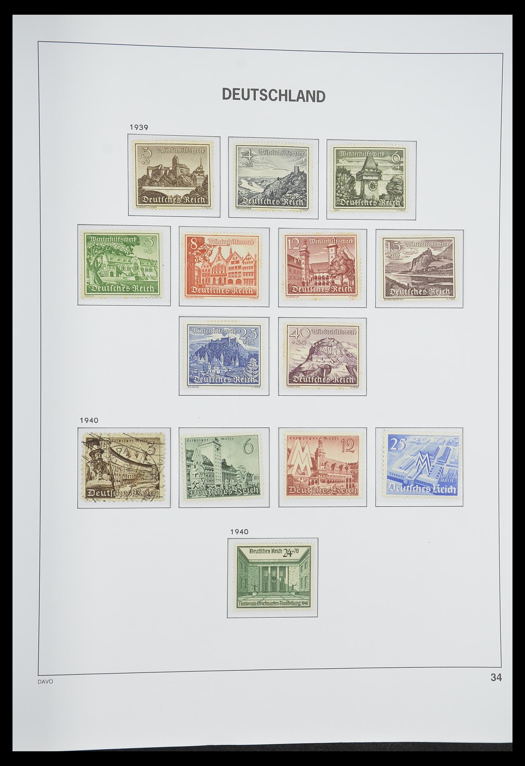 33318 043 - Postzegelverzameling 33318 Duitse Rijk 1872-1945.