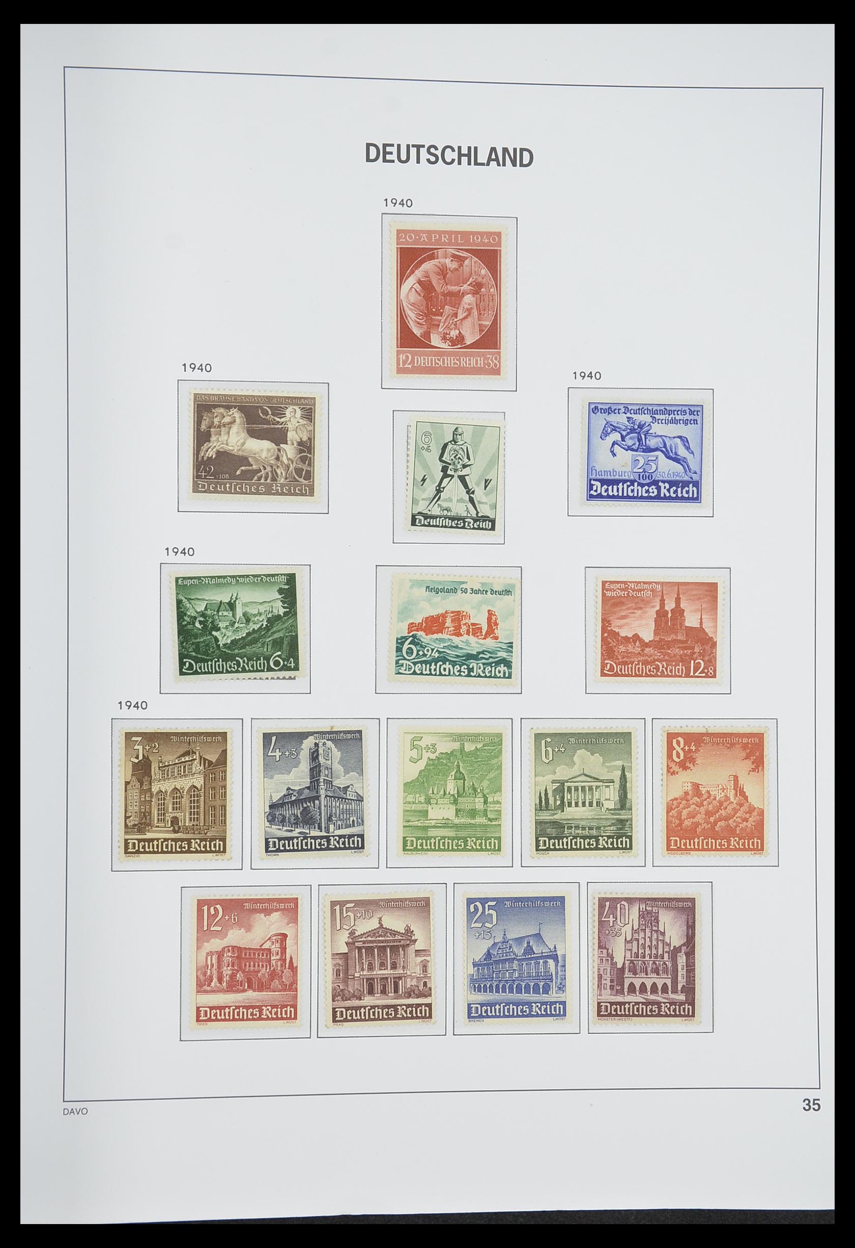 33318 044 - Postzegelverzameling 33318 Duitse Rijk 1872-1945.
