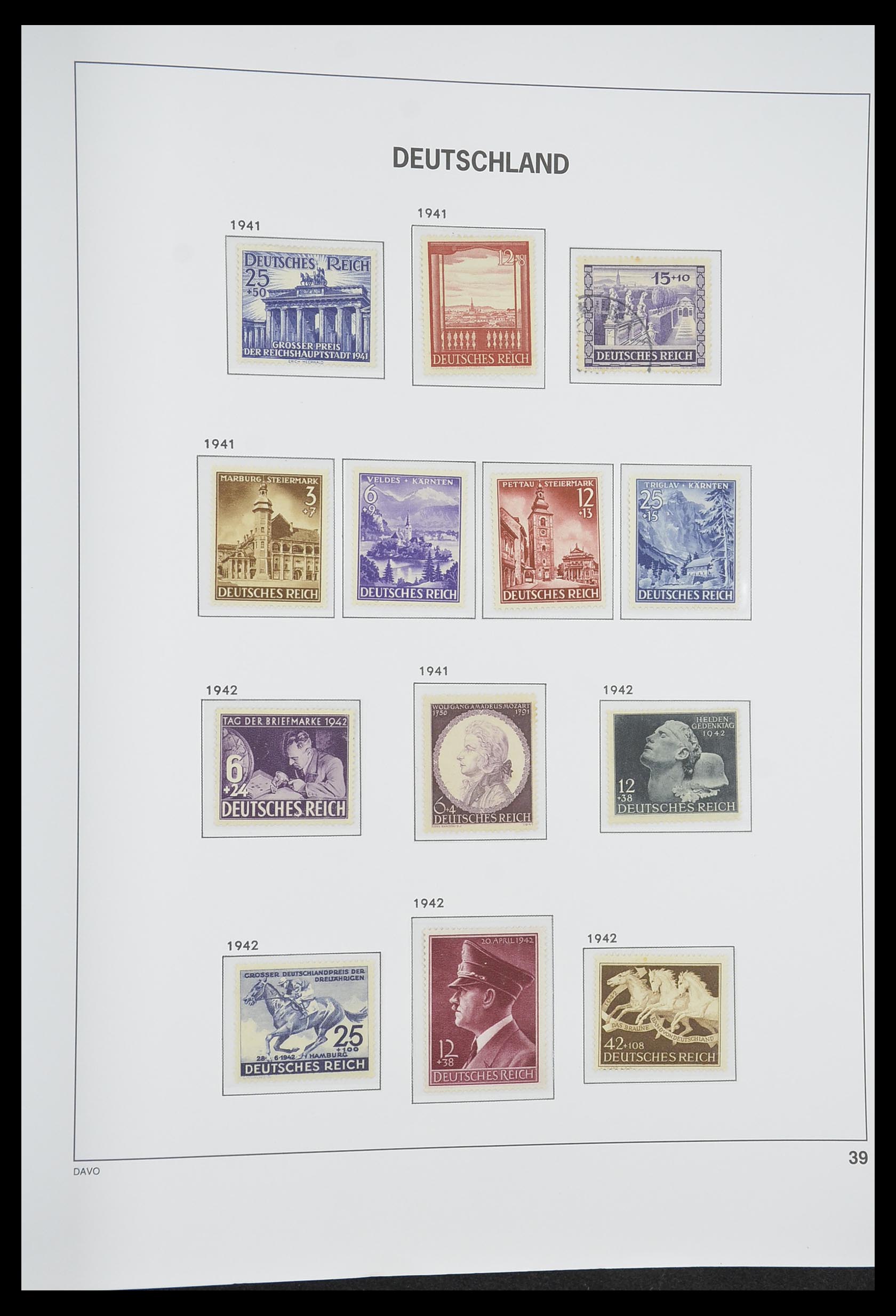 33318 048 - Postzegelverzameling 33318 Duitse Rijk 1872-1945.