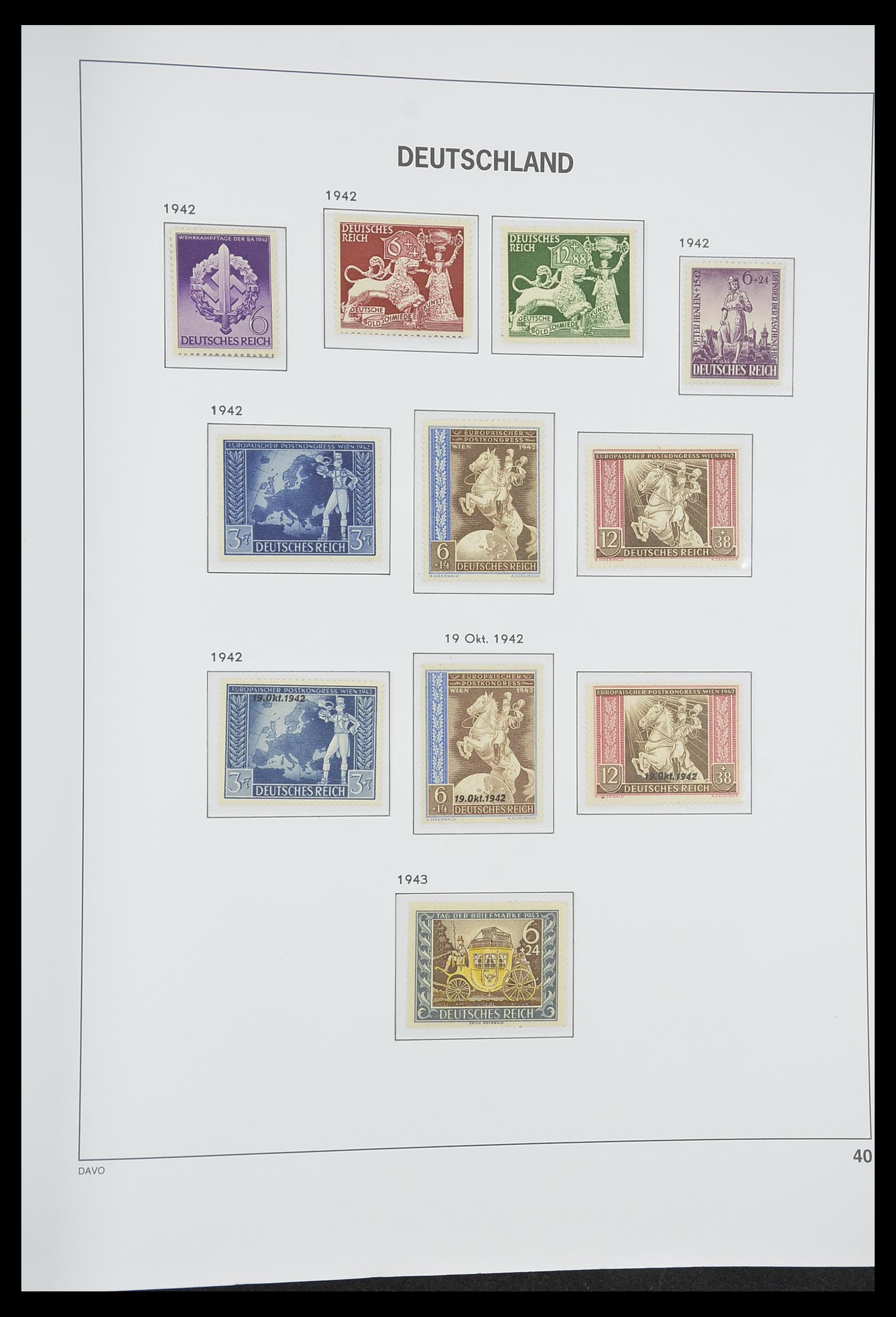 33318 049 - Postzegelverzameling 33318 Duitse Rijk 1872-1945.