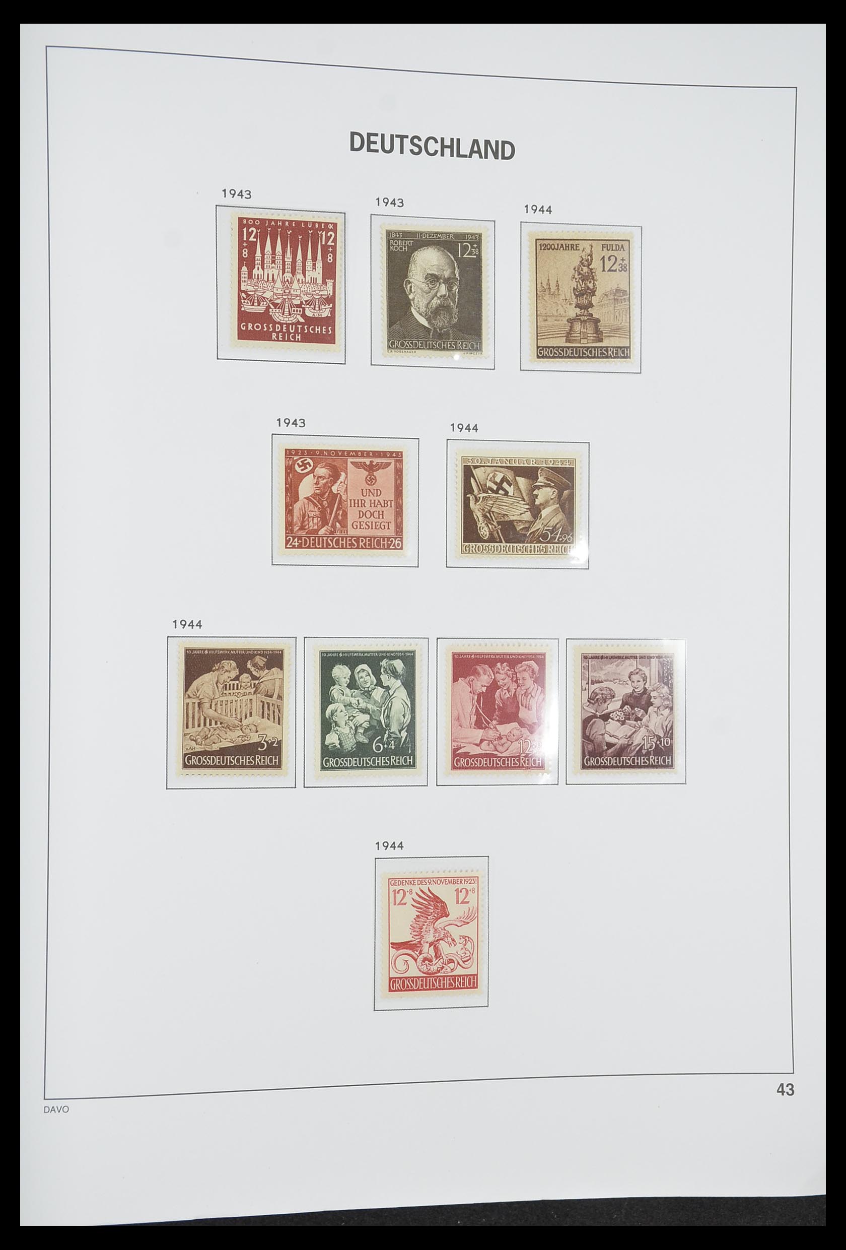 33318 052 - Stamp collection 33318 German Reich 1872-1945.