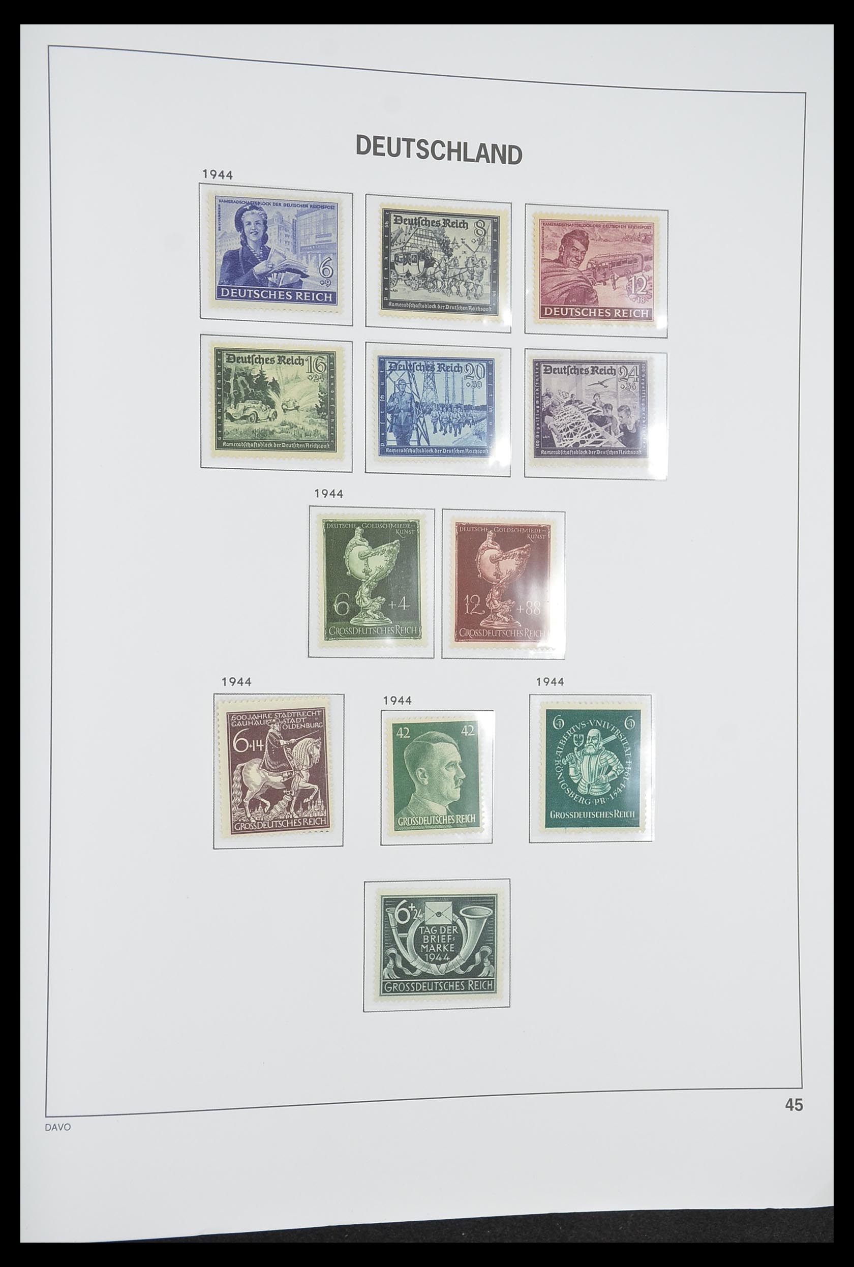 33318 054 - Stamp collection 33318 German Reich 1872-1945.