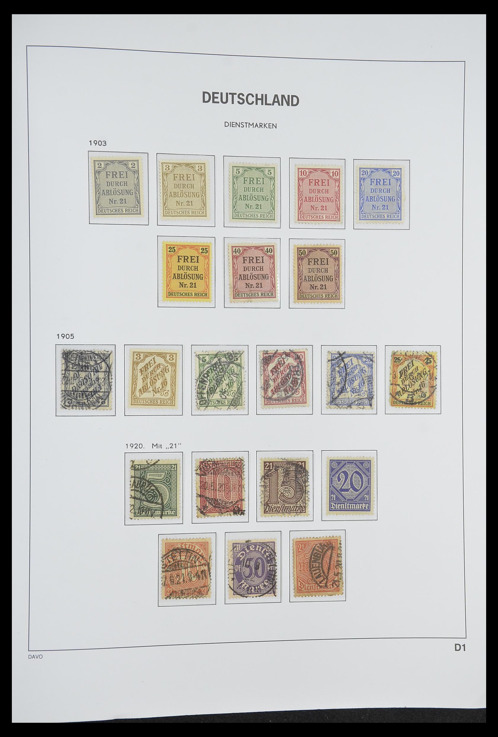 33318 061 - Stamp collection 33318 German Reich 1872-1945.