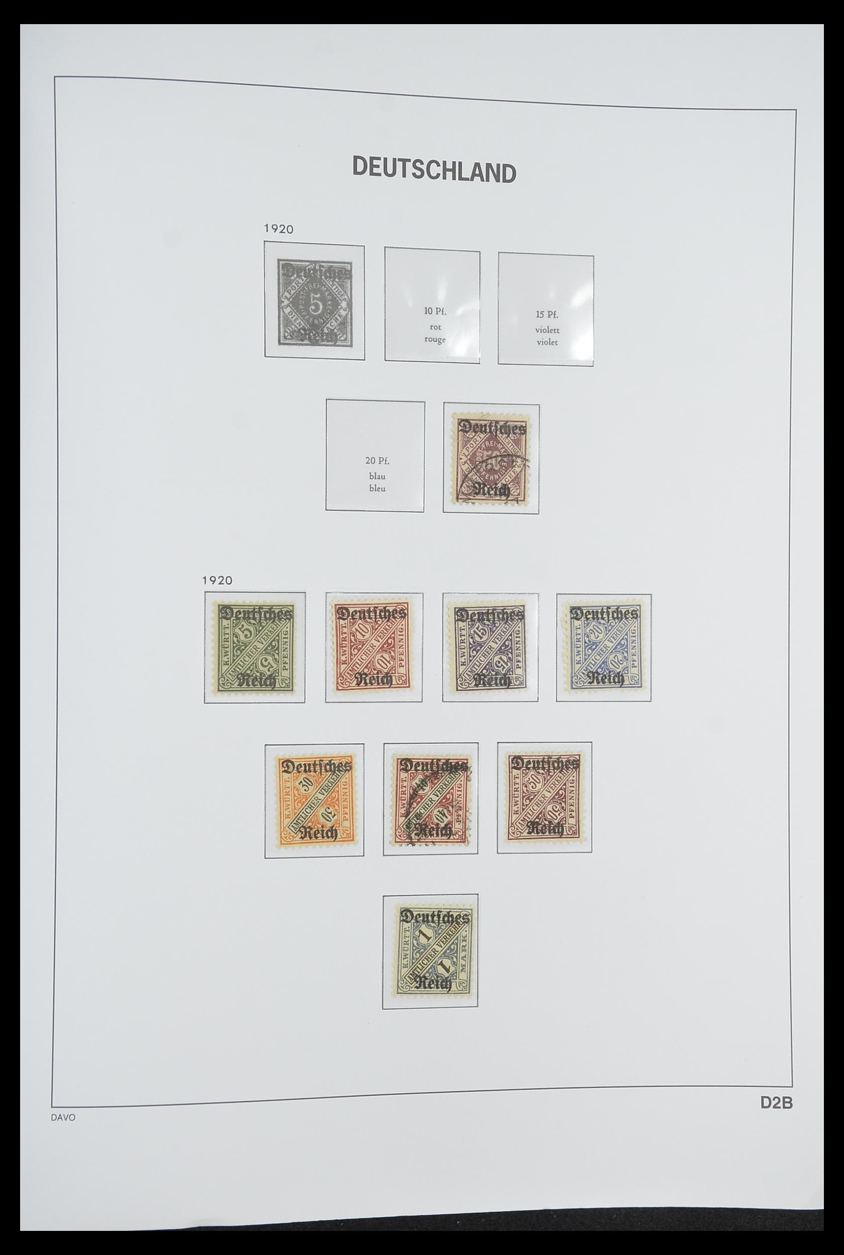 33318 064 - Stamp collection 33318 German Reich 1872-1945.
