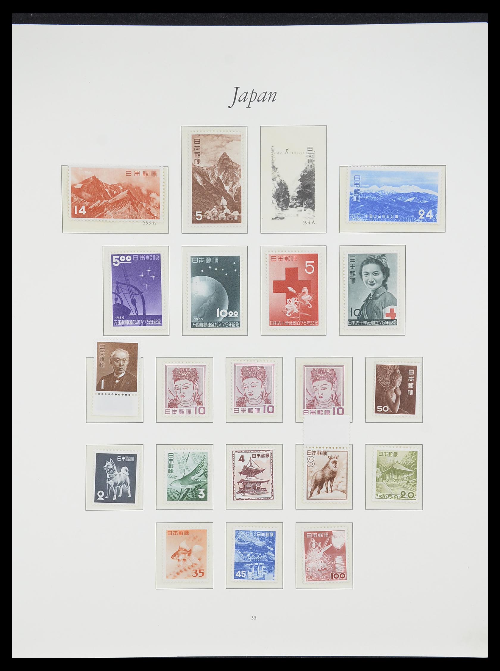 33321 034 - Postzegelverzameling 33321 Japan 1946-1968.