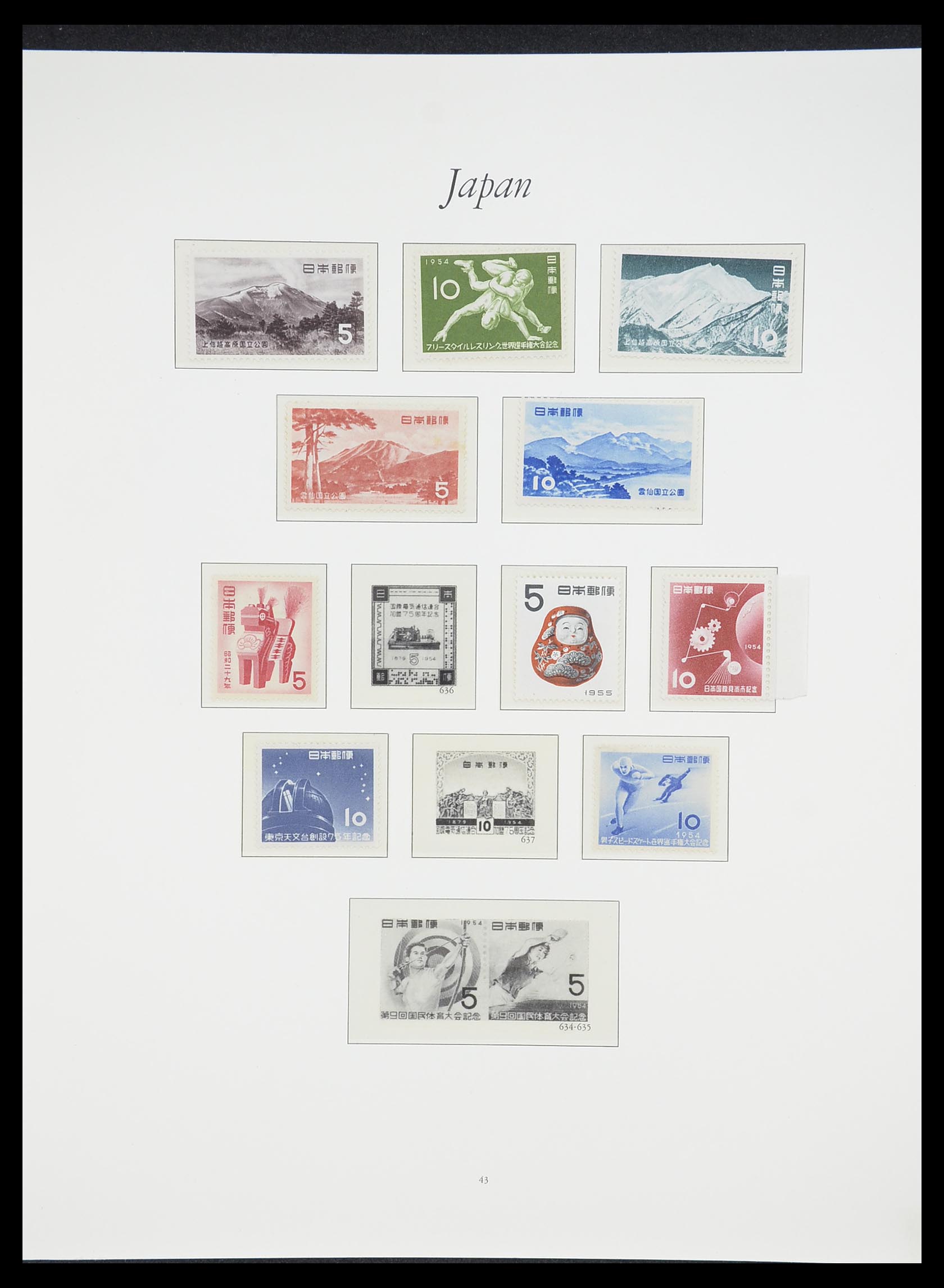 33321 042 - Stamp collection 33321 Japan 1946-1968.