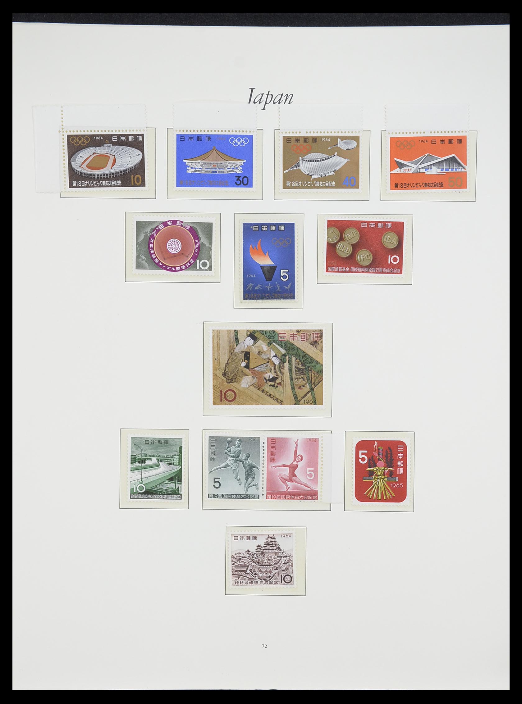33321 070 - Postzegelverzameling 33321 Japan 1946-1968.
