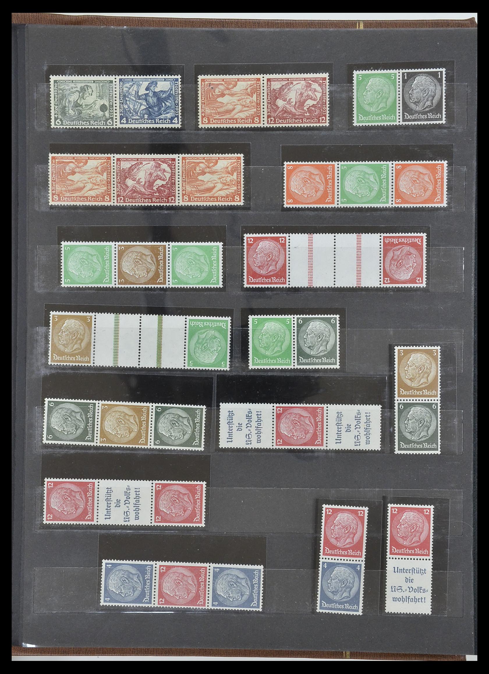 33322 002 - Stamp collection 33322 German Reich combinations 1921-1941.