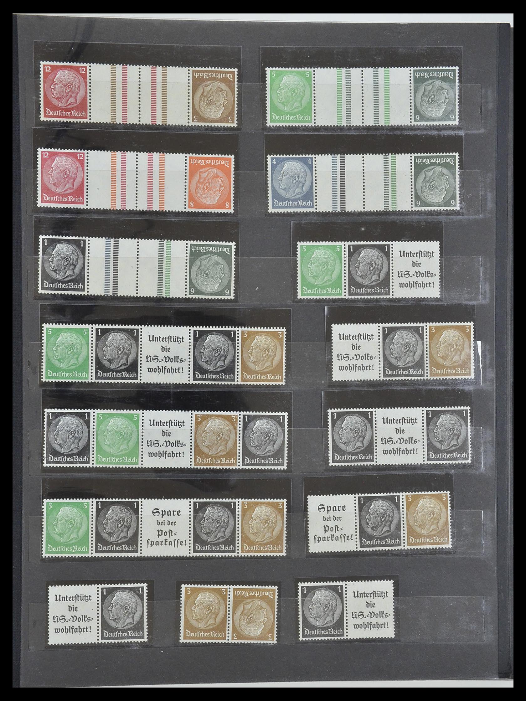33322 004 - Postzegelverzameling 33322 Duitse Rijk combinaties 1921-1941.
