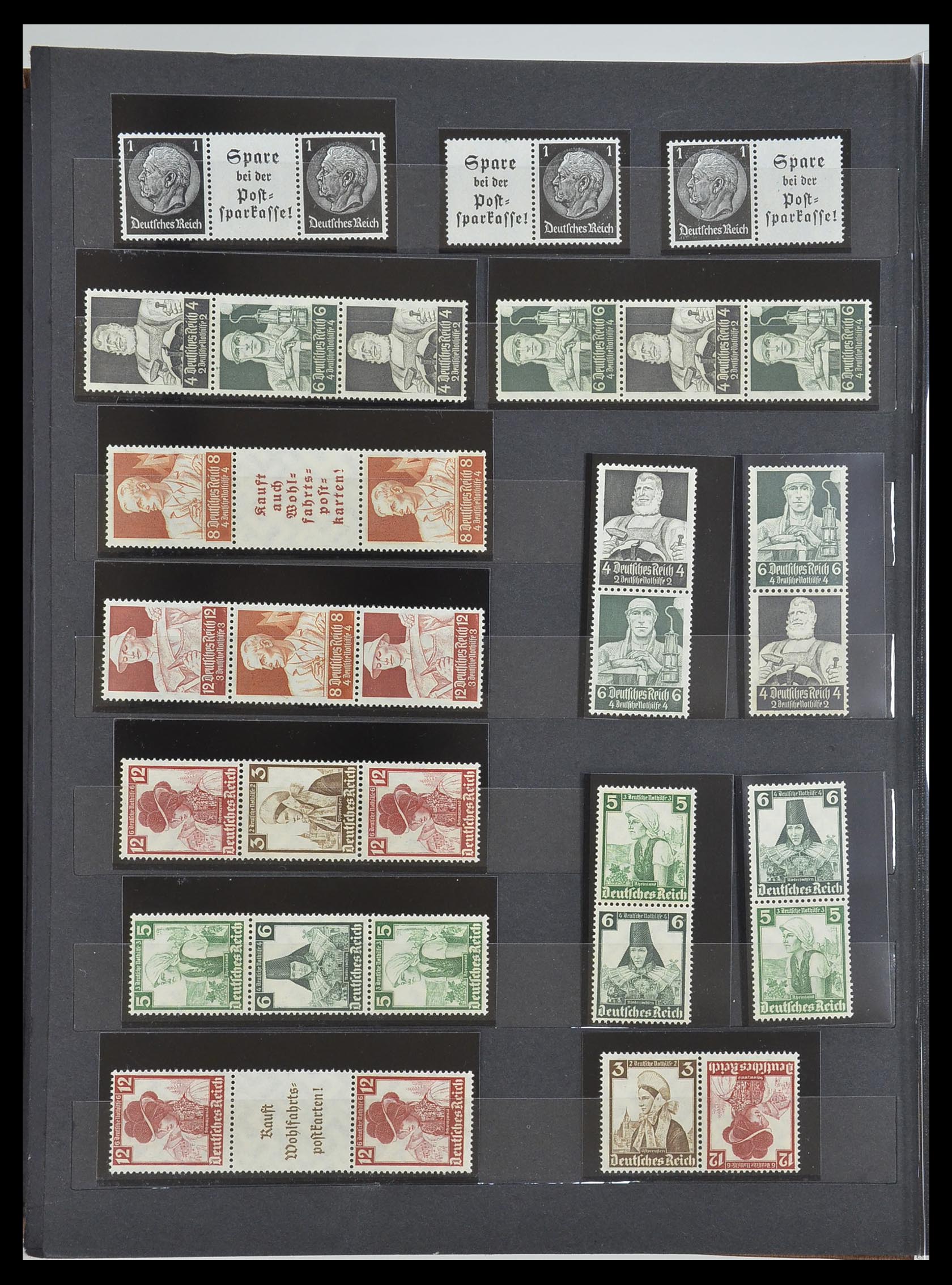 33322 006 - Postzegelverzameling 33322 Duitse Rijk combinaties 1921-1941.