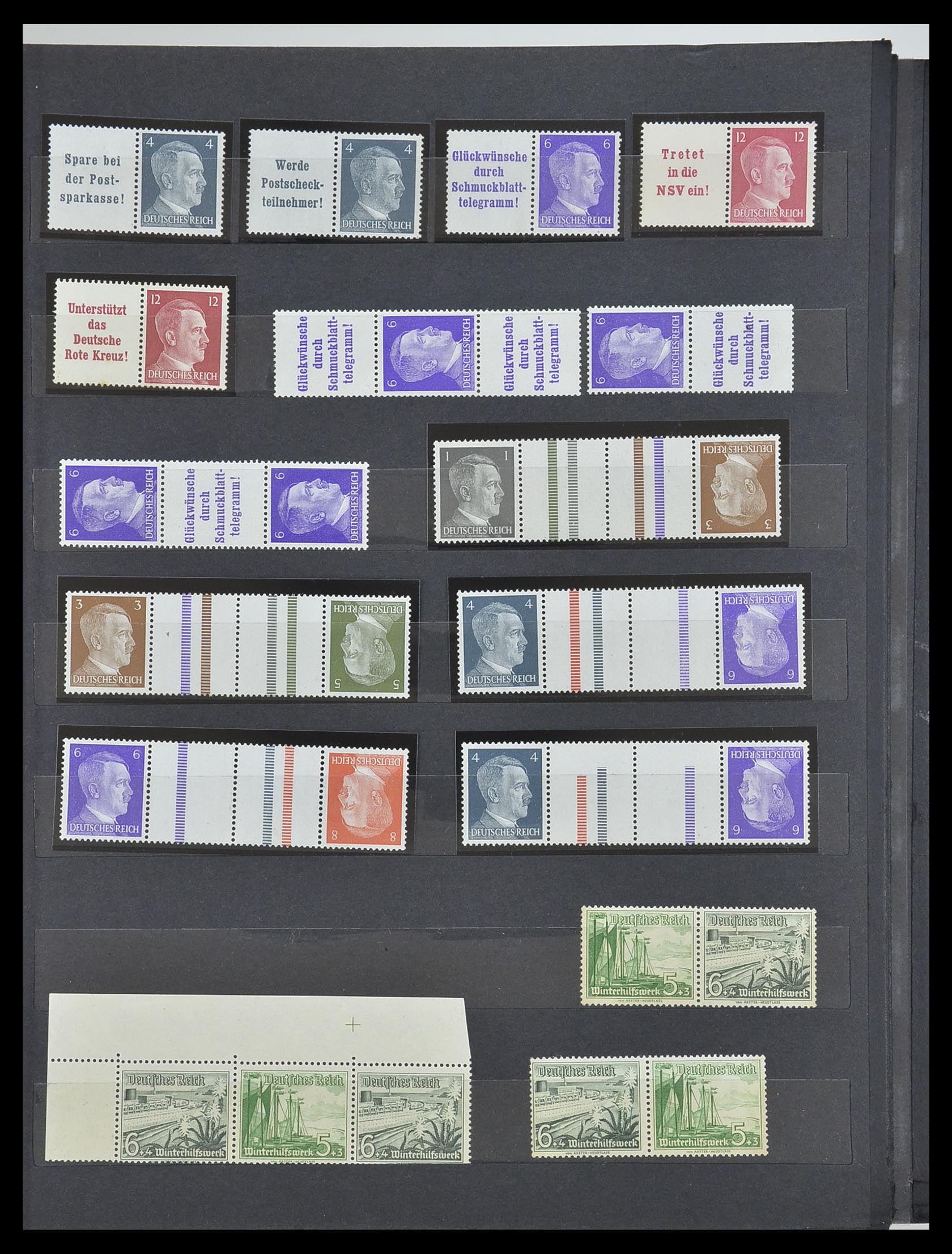 33322 008 - Postzegelverzameling 33322 Duitse Rijk combinaties 1921-1941.