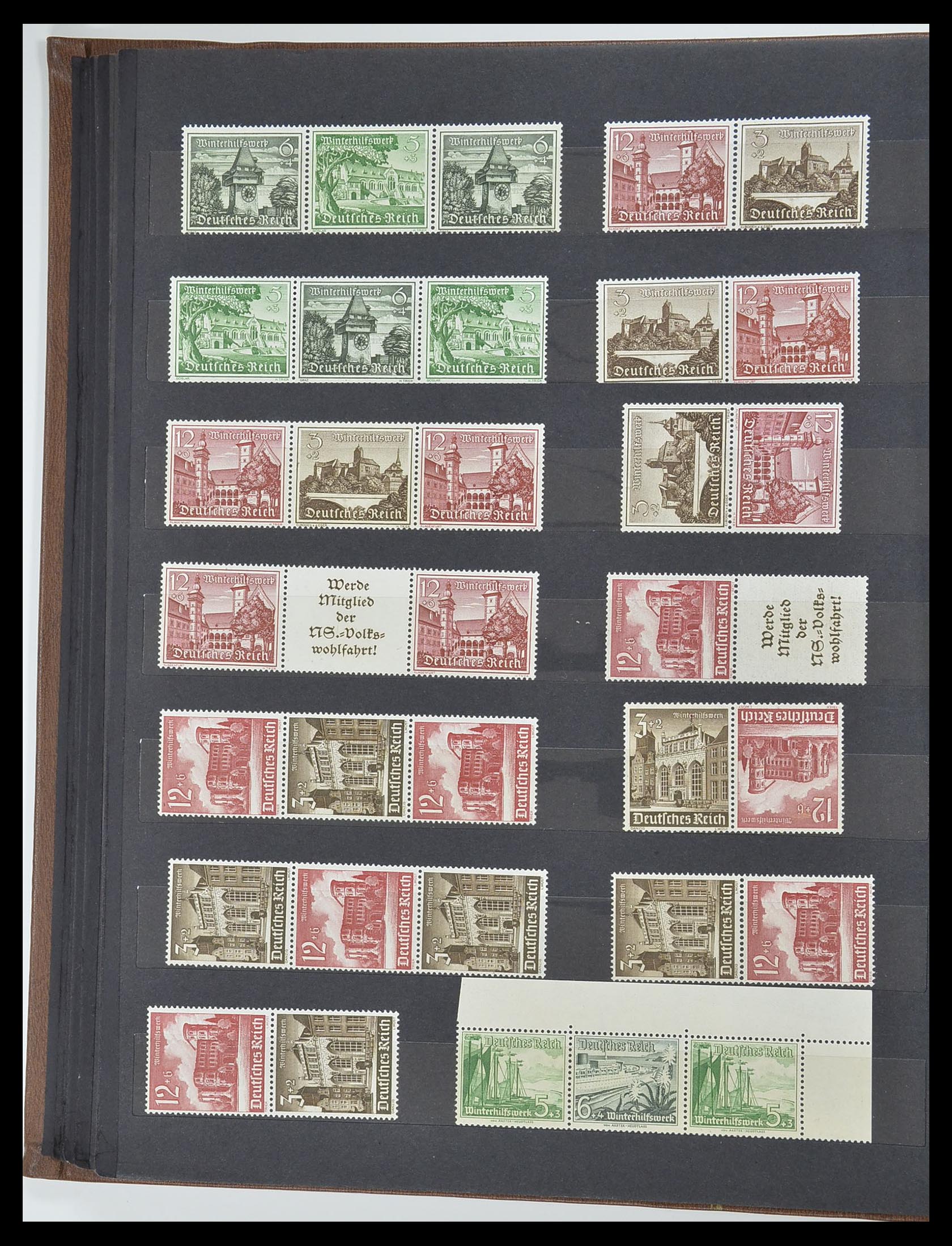 33322 009 - Stamp collection 33322 German Reich combinations 1921-1941.