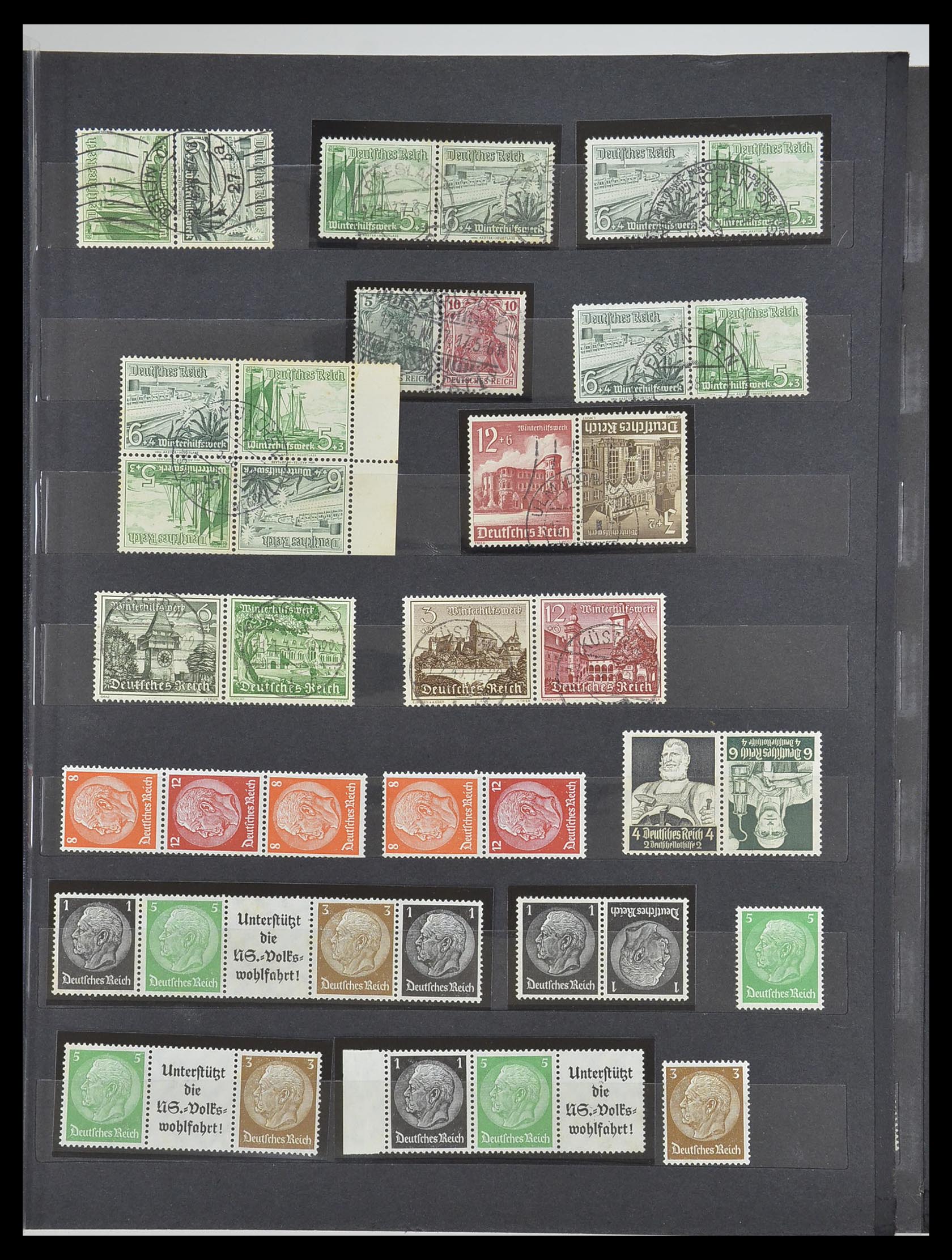 33322 011 - Postzegelverzameling 33322 Duitse Rijk combinaties 1921-1941.