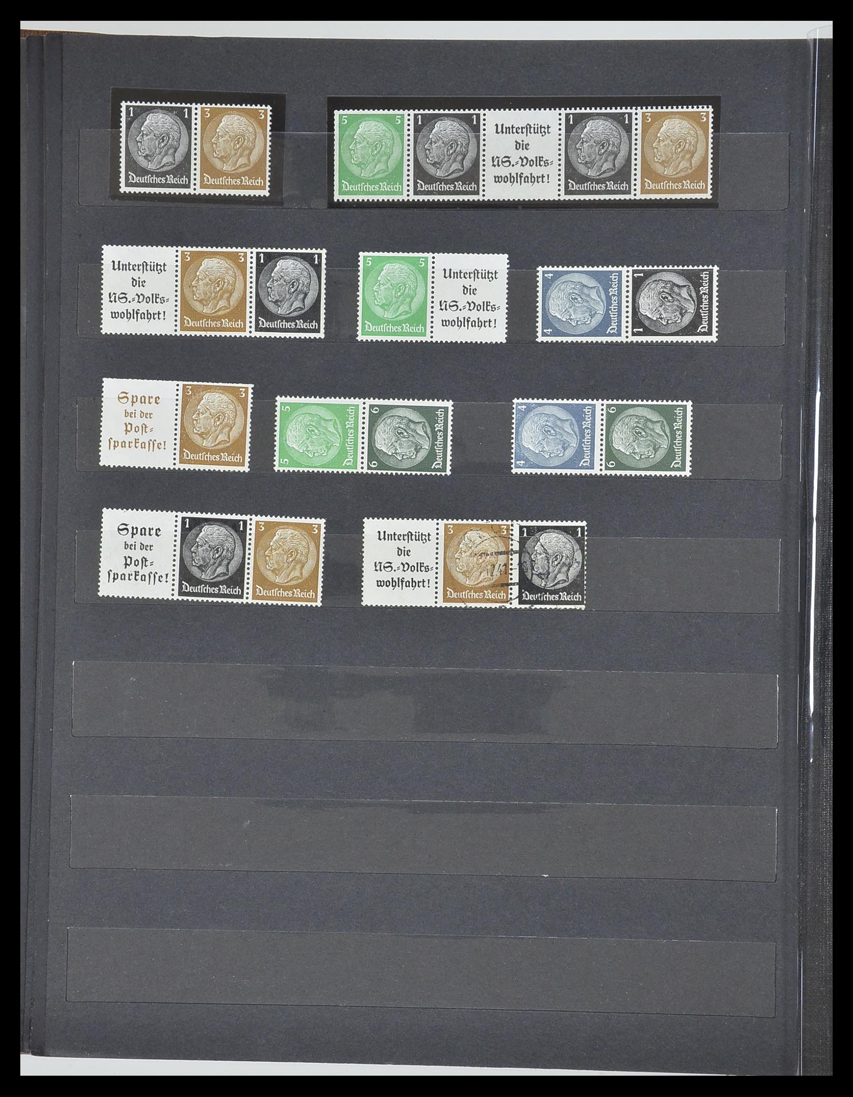 33322 017 - Stamp collection 33322 German Reich combinations 1921-1941.