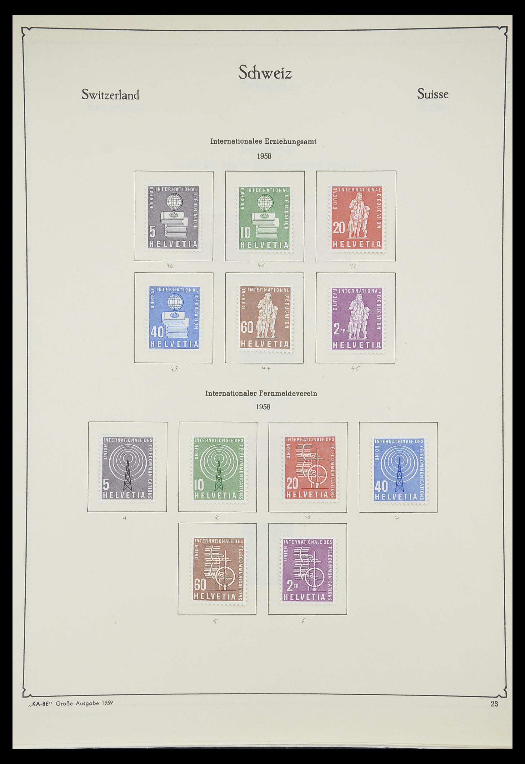 33327 024 - Postzegelverzameling 33327 Zwitserland dienst 1922-1989.