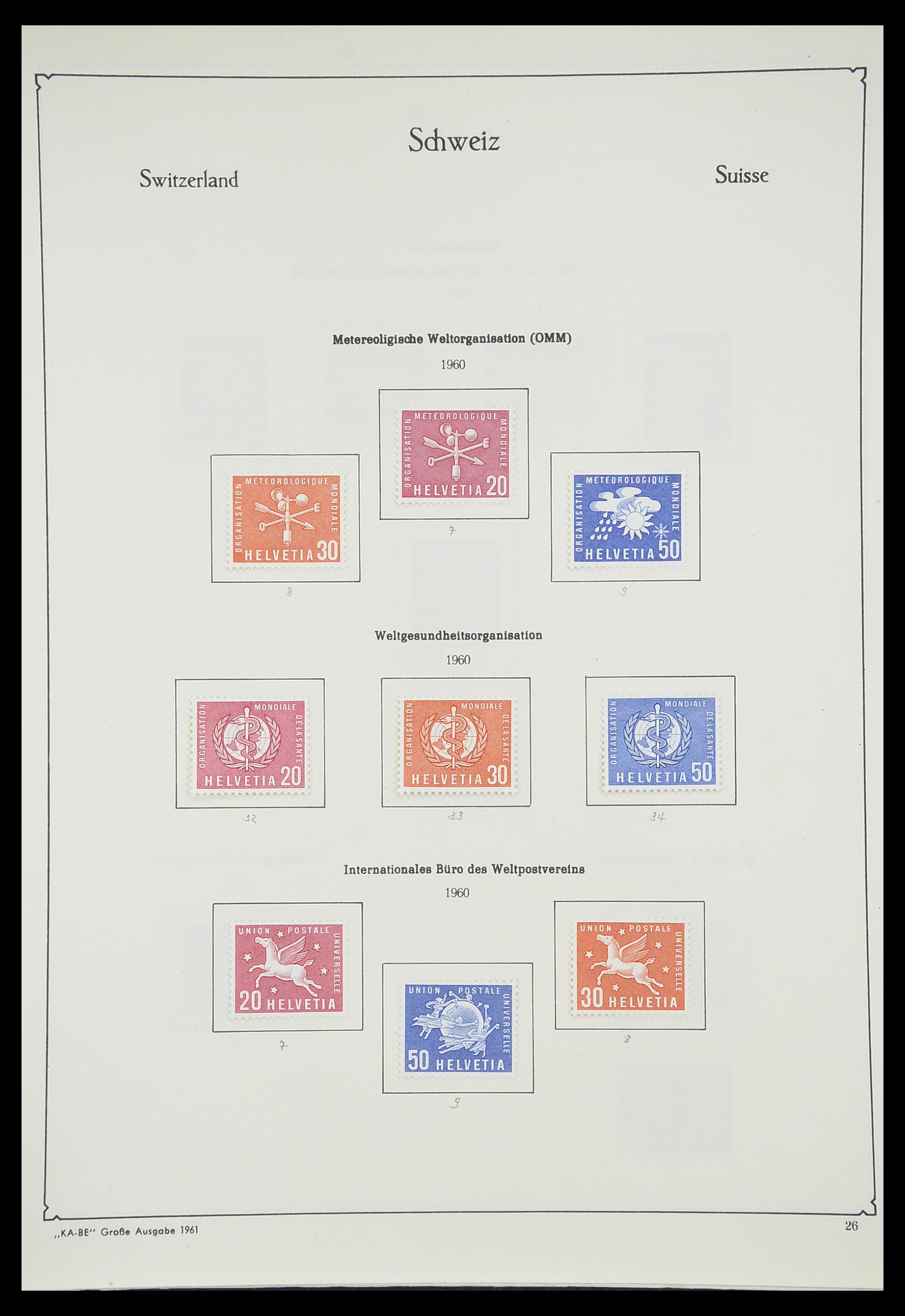 33327 027 - Postzegelverzameling 33327 Zwitserland dienst 1922-1989.
