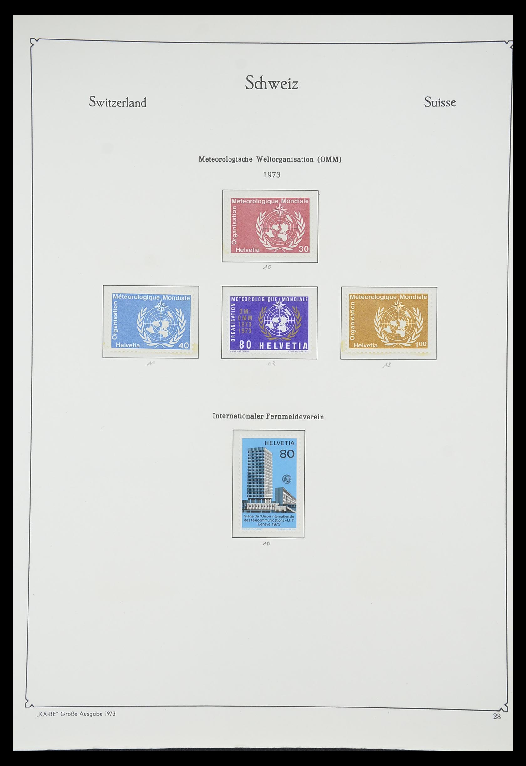 33327 029 - Postzegelverzameling 33327 Zwitserland dienst 1922-1989.