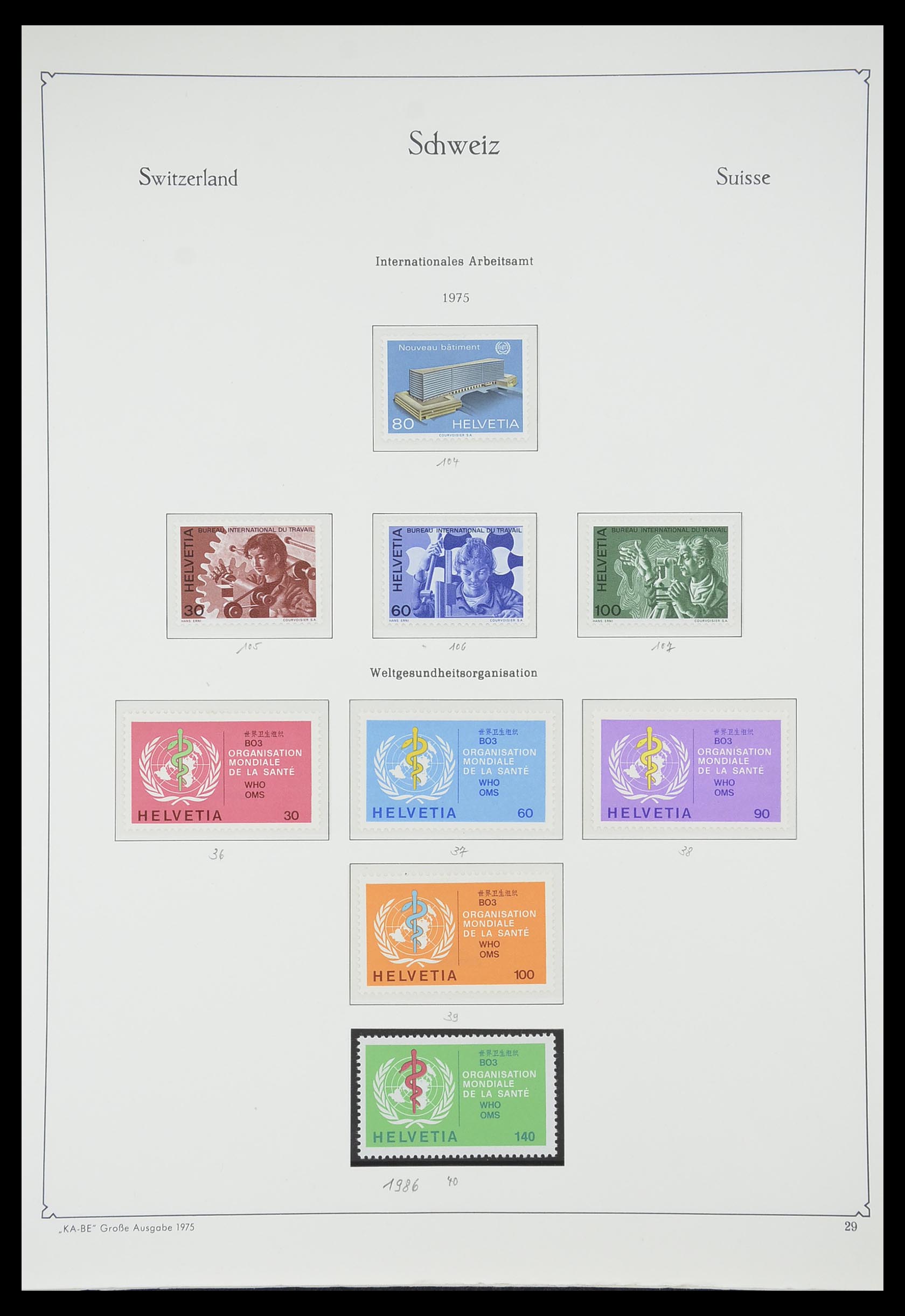 33327 031 - Postzegelverzameling 33327 Zwitserland dienst 1922-1989.