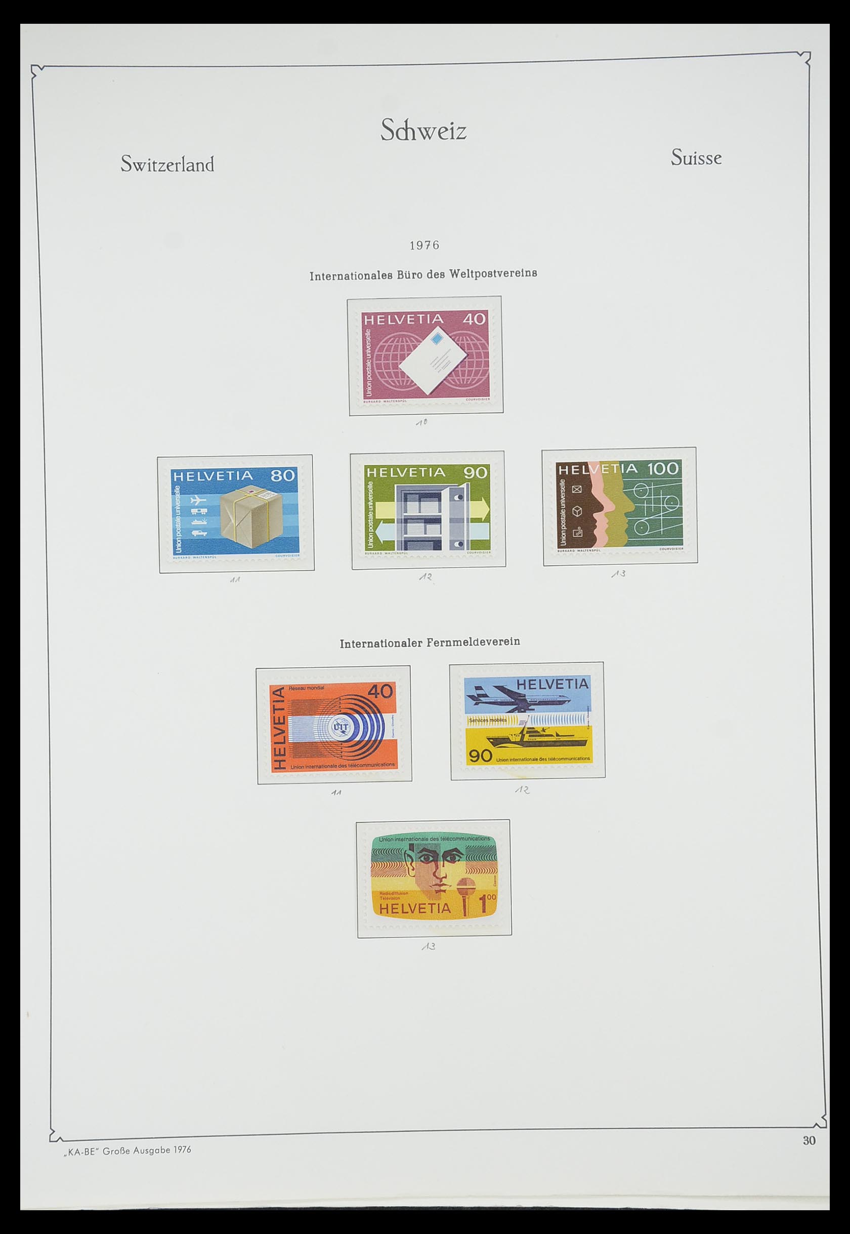 33327 033 - Postzegelverzameling 33327 Zwitserland dienst 1922-1989.