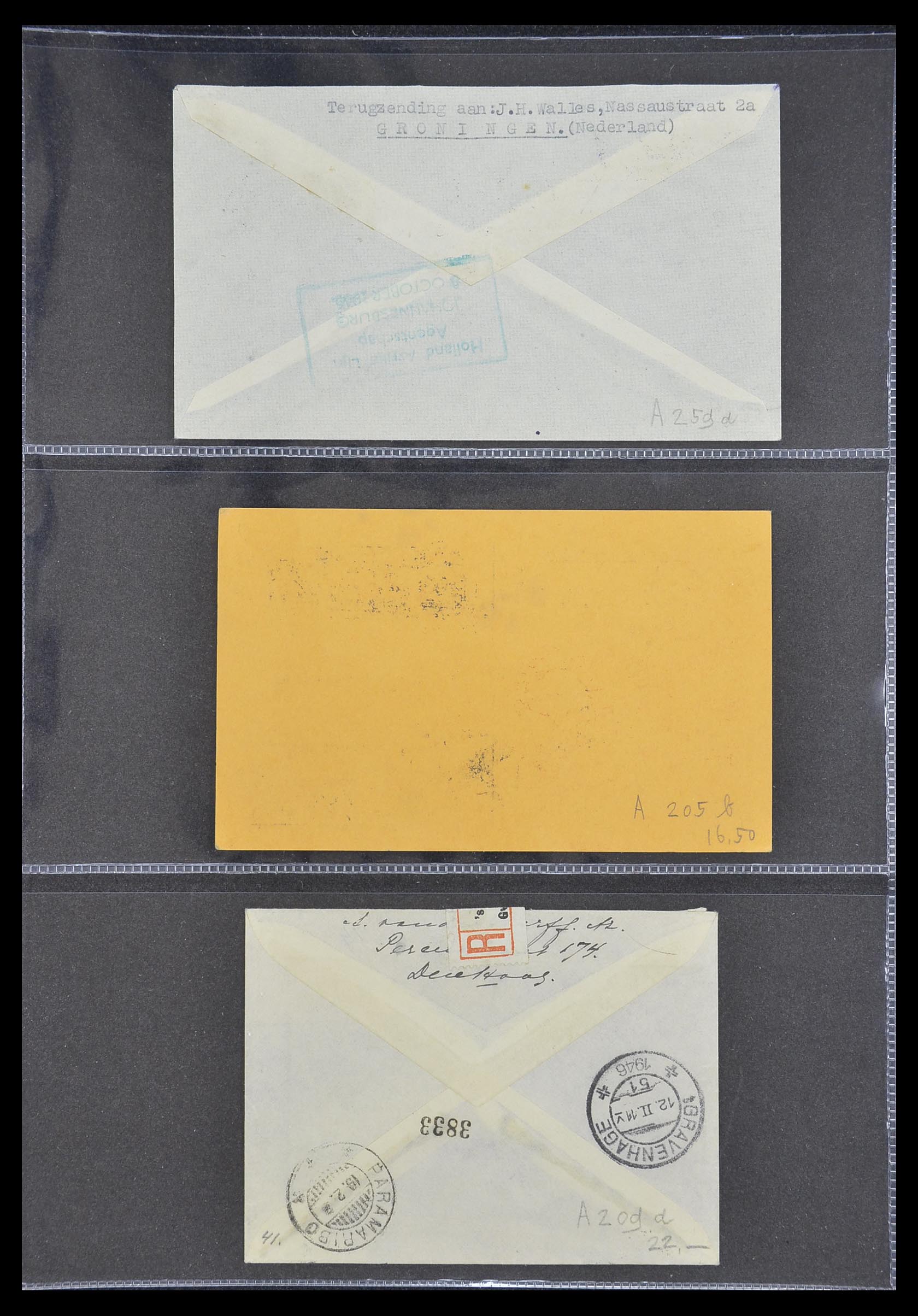 33330 006 - Stamp collection 33330 Netherlands covers 1852-1959.