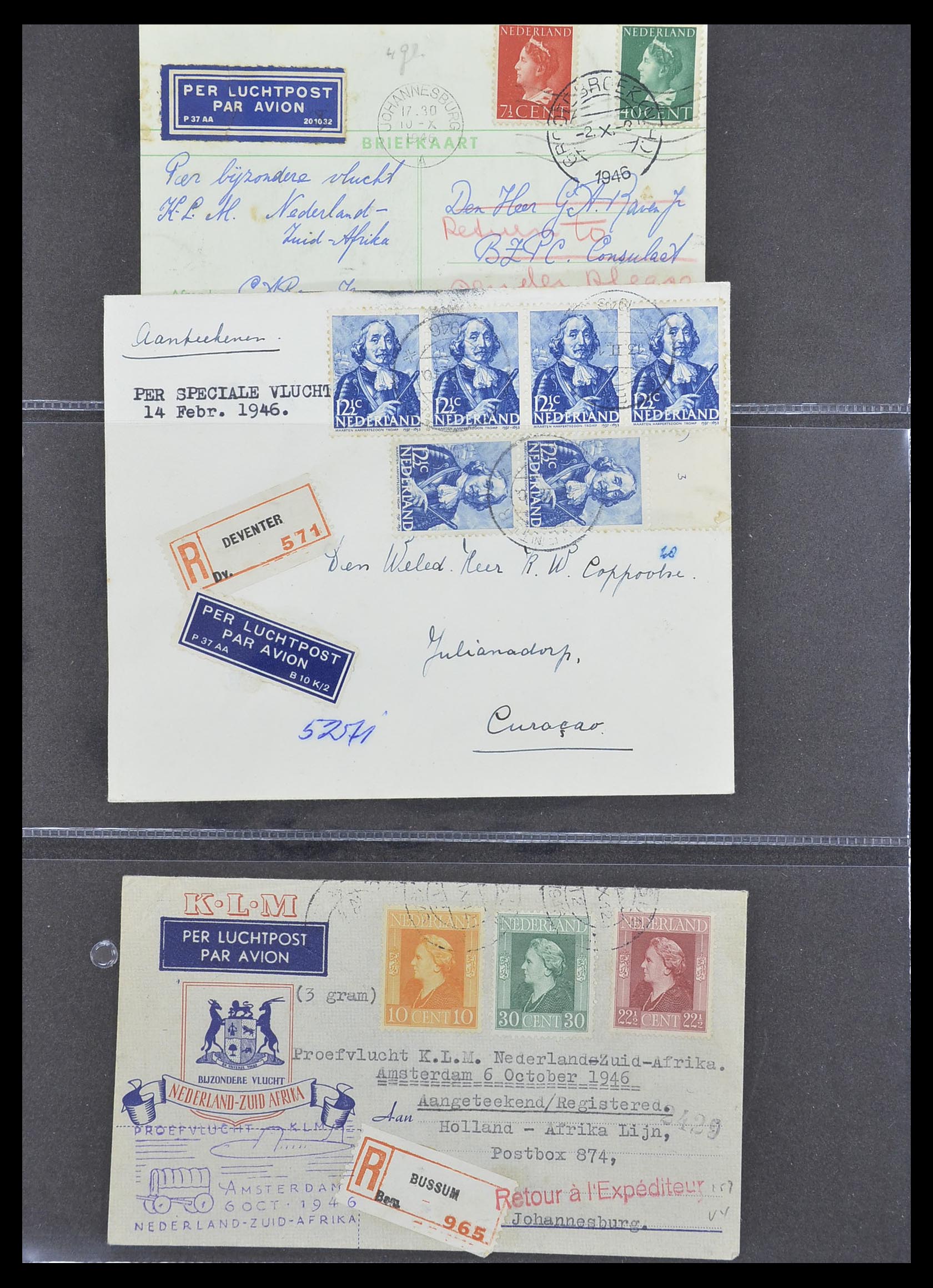 33330 009 - Stamp collection 33330 Netherlands covers 1852-1959.