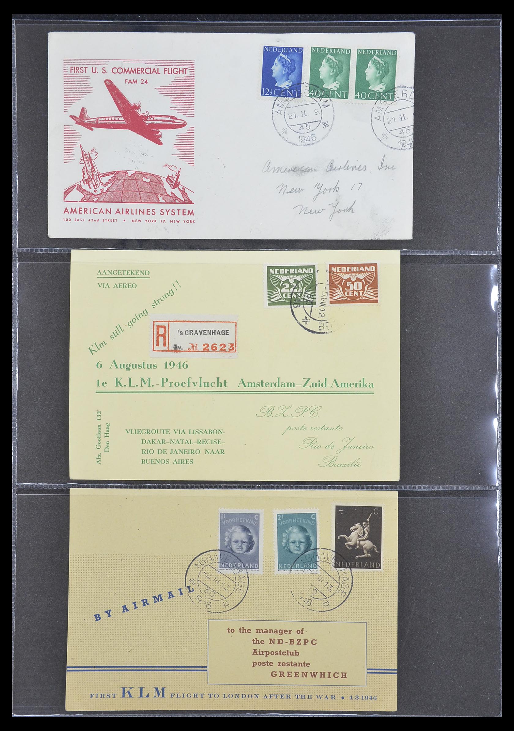 33330 013 - Stamp collection 33330 Netherlands covers 1852-1959.