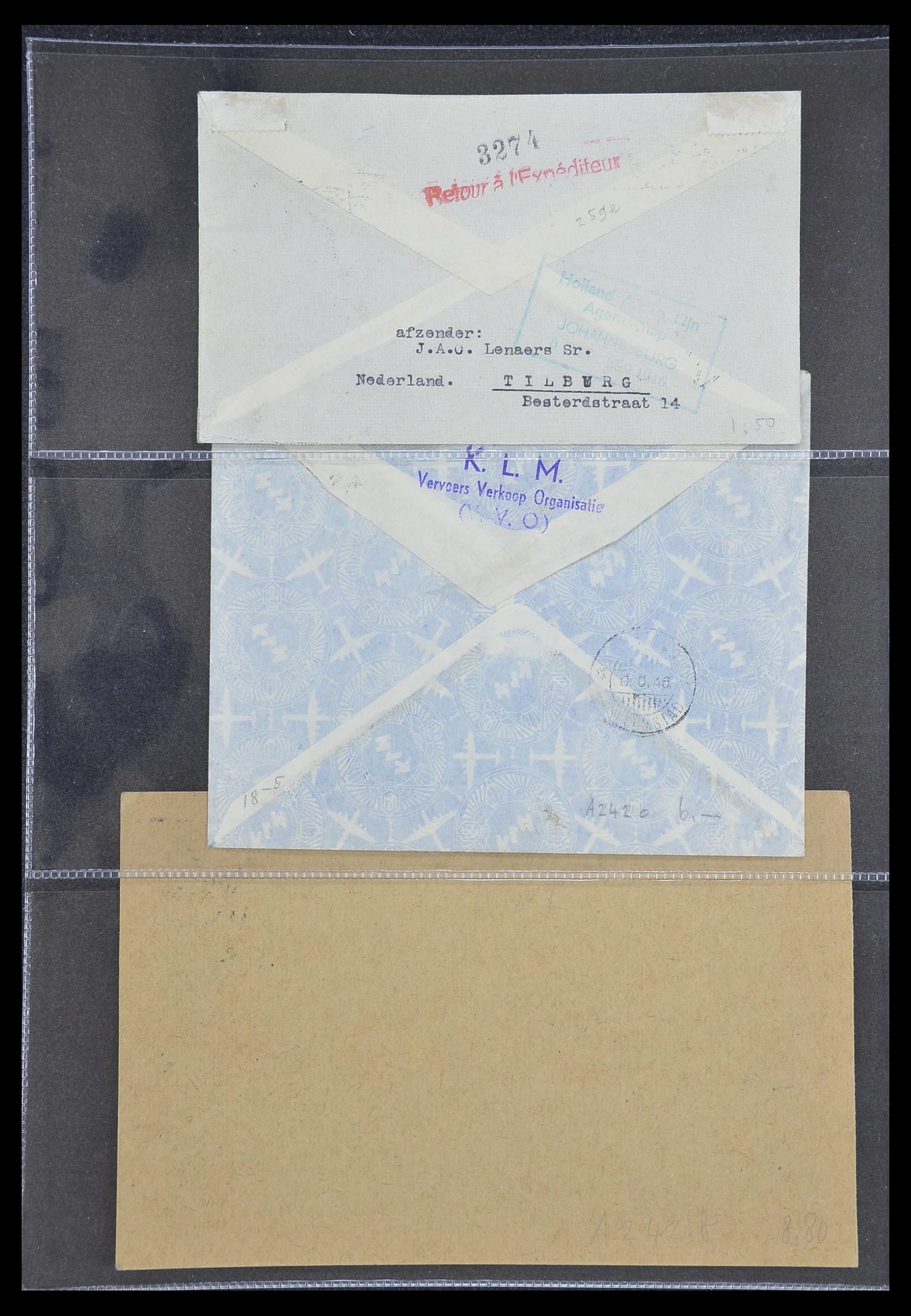 33330 016 - Stamp collection 33330 Netherlands covers 1852-1959.