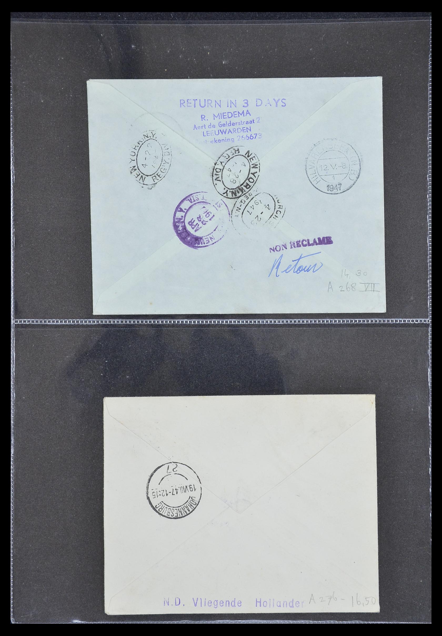 33330 028 - Stamp collection 33330 Netherlands covers 1852-1959.
