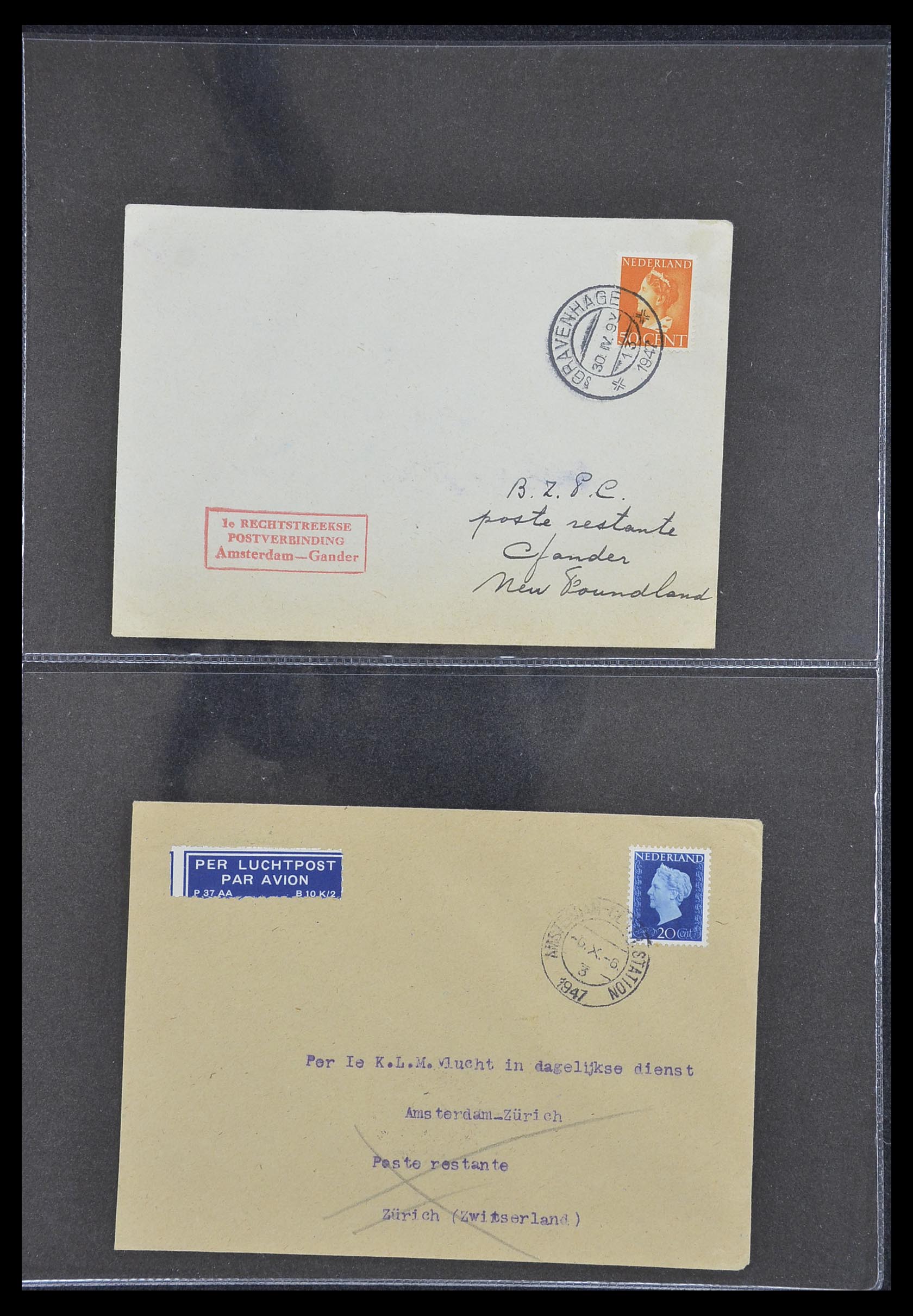 33330 029 - Stamp collection 33330 Netherlands covers 1852-1959.