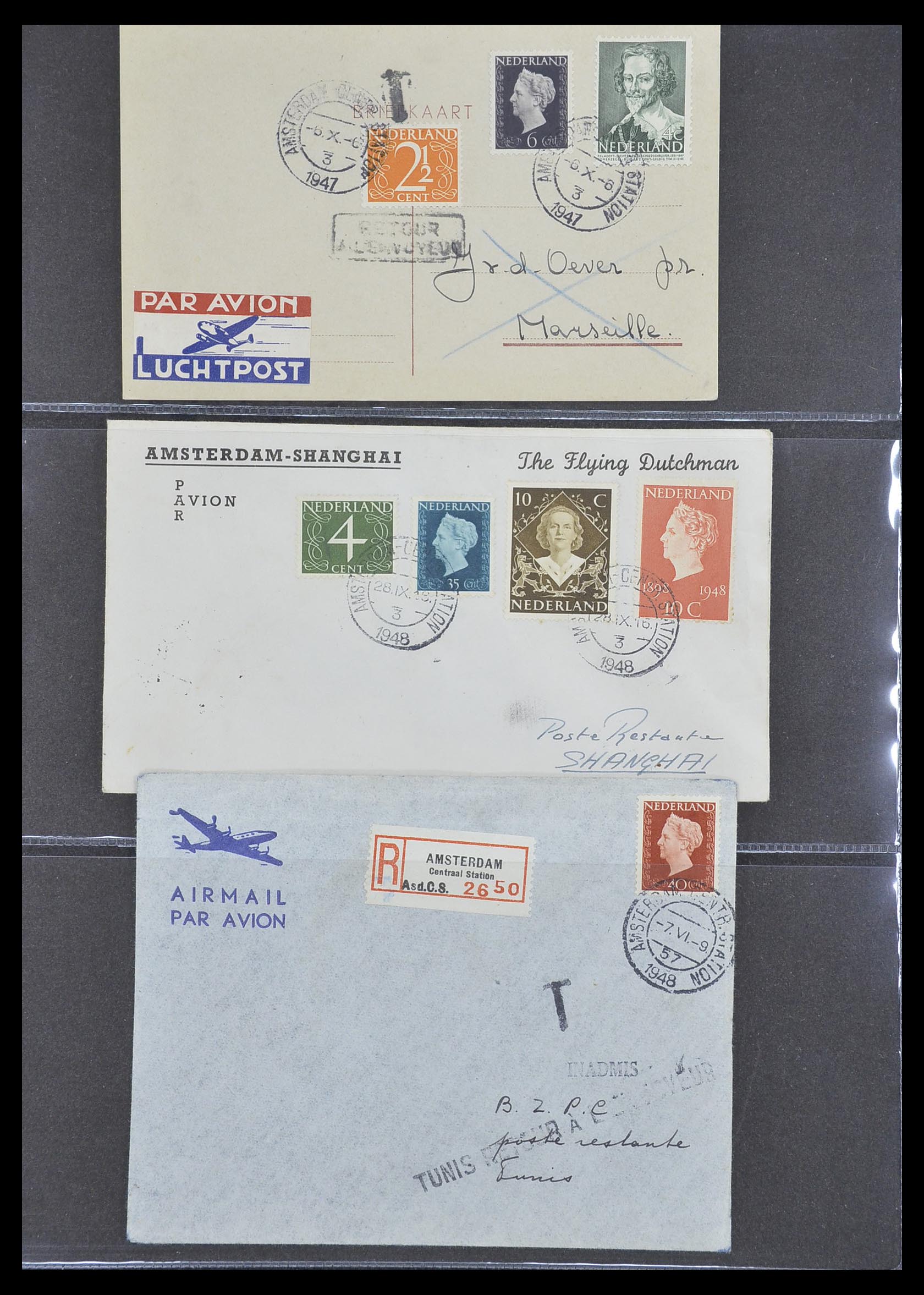 33330 031 - Stamp collection 33330 Netherlands covers 1852-1959.