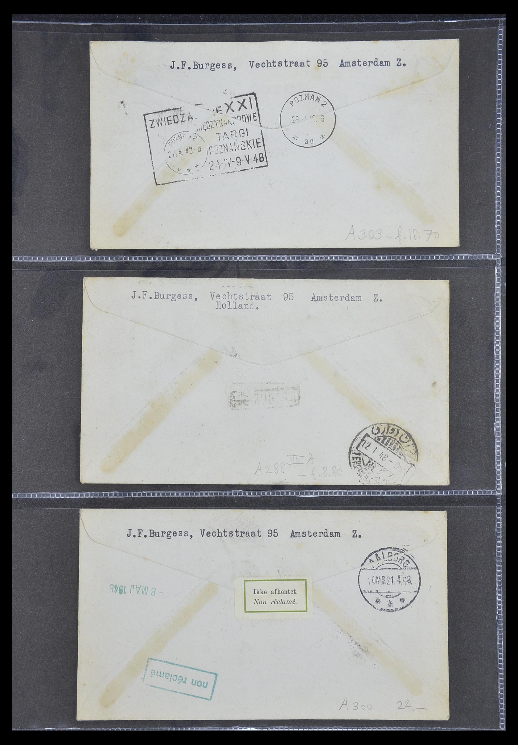 33330 036 - Stamp collection 33330 Netherlands covers 1852-1959.